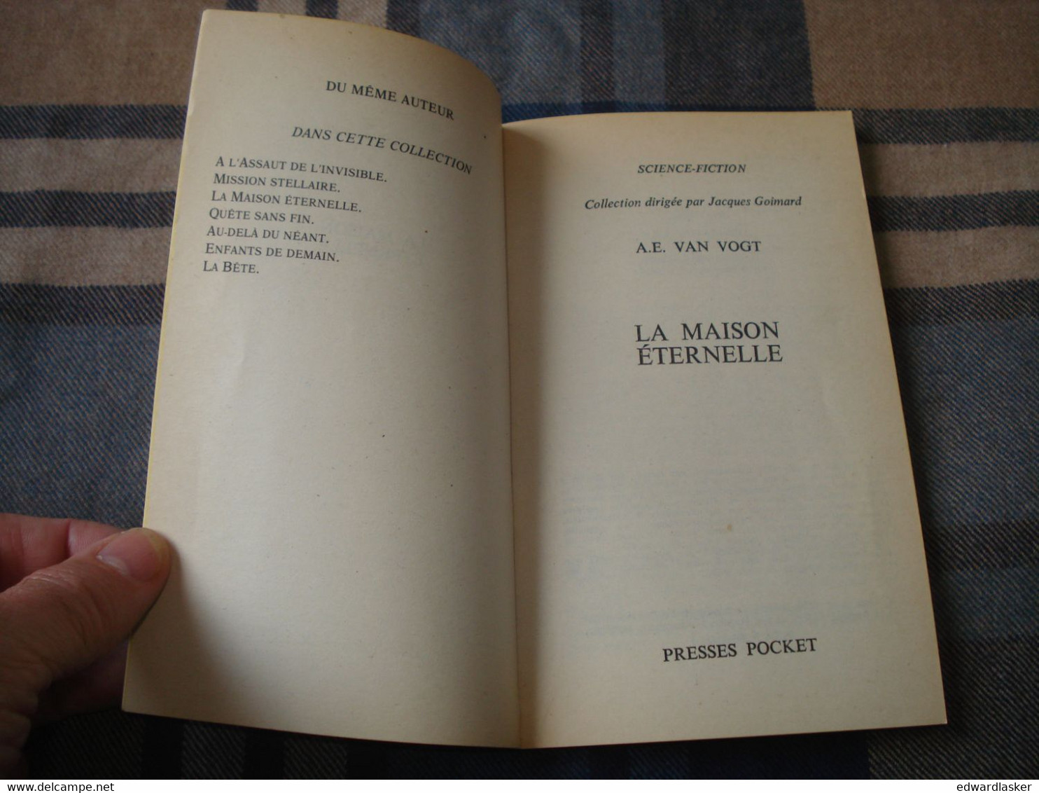 PRESSES POCKET SF 5011 : La Maison éternelle /A.E. Van Vogt - Réimp. Octobre 1983 - TBE - Presses Pocket