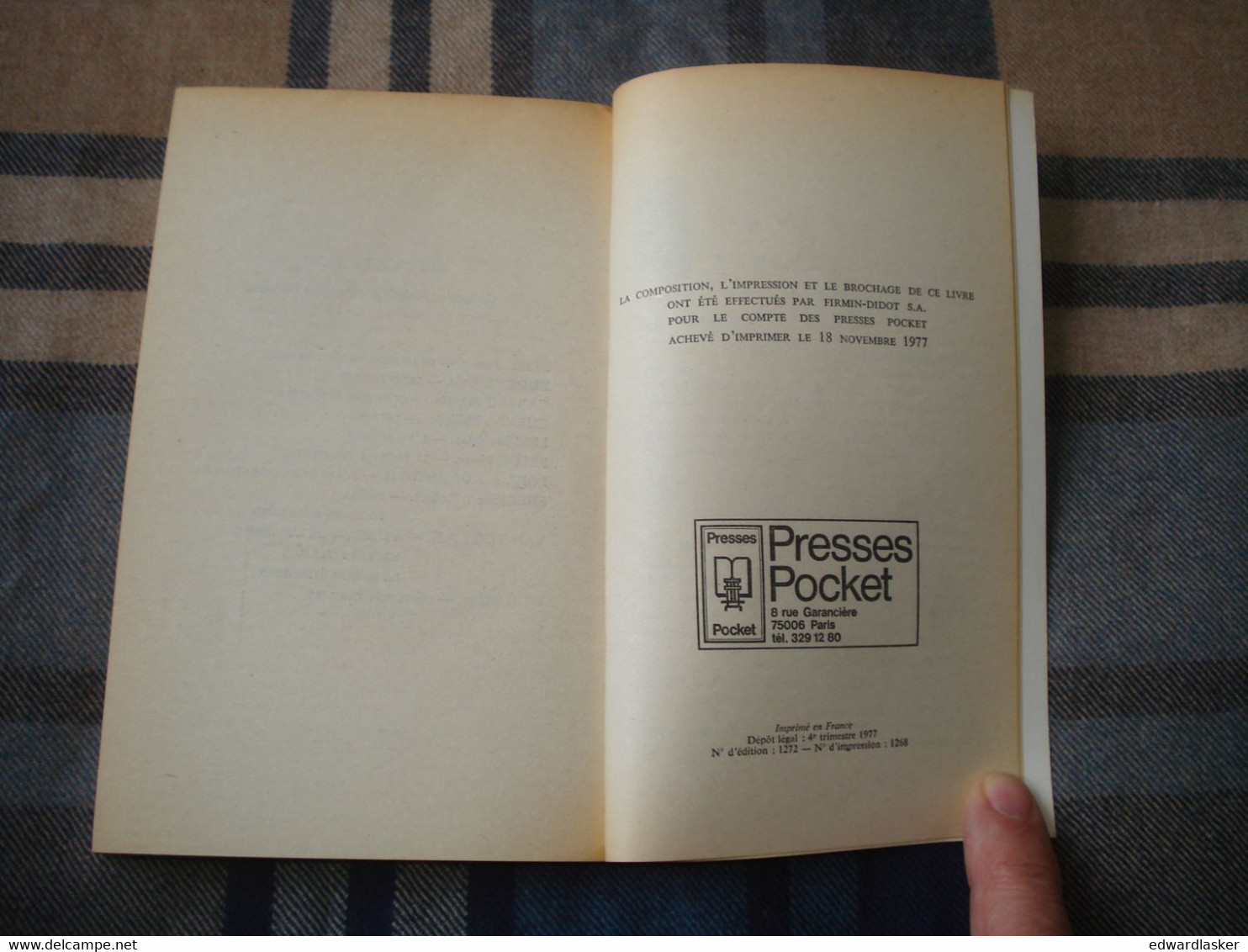 PRESSES POCKET SF 5016 : Quête Sans Fin /A.E. Van Vogt - EO Novembre 1977 - Presses Pocket