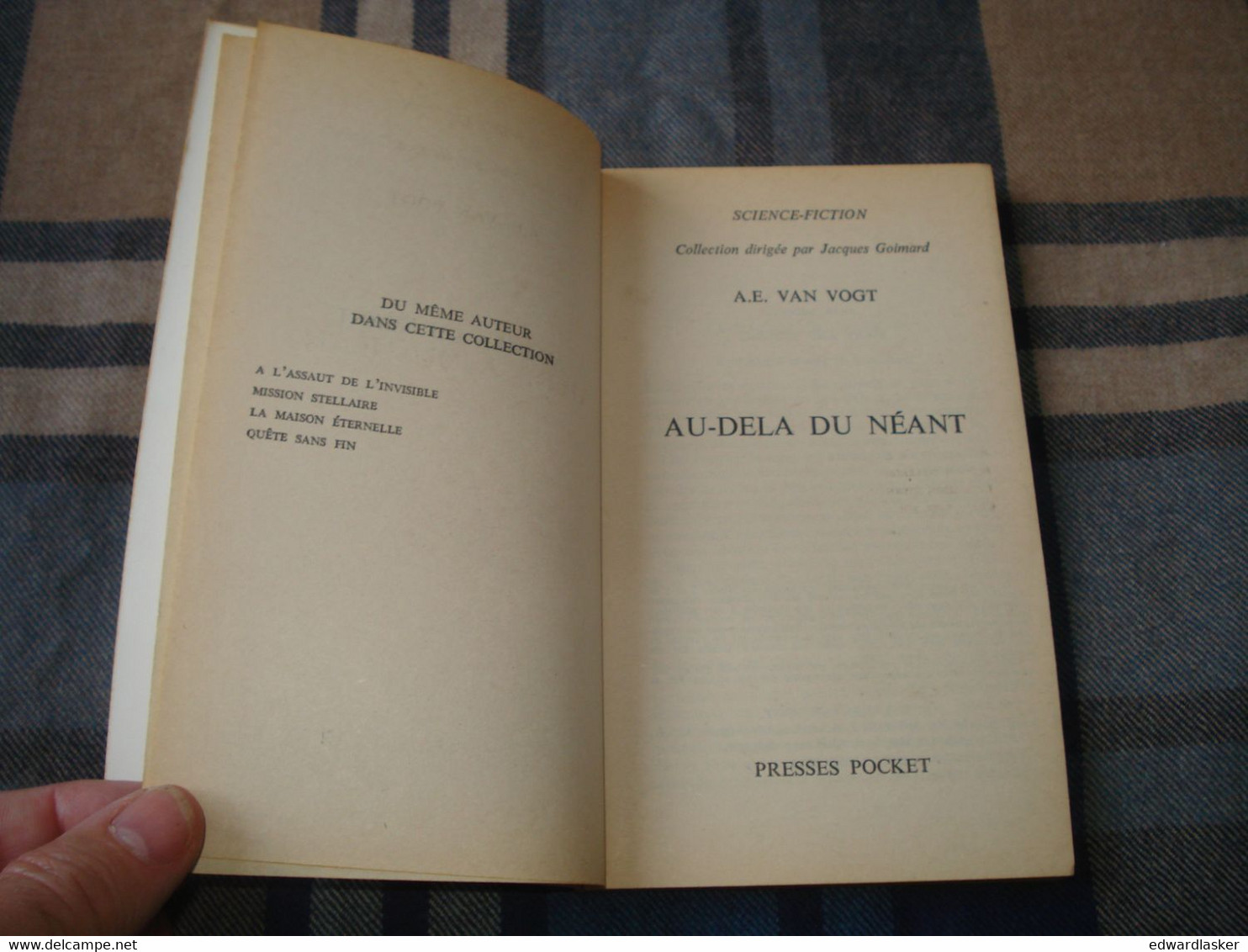 PRESSES POCKET SF 5025 : Au-delà Du Néant /A.E. Van Vogt - EO Avril 1978 - TBE - Presses Pocket