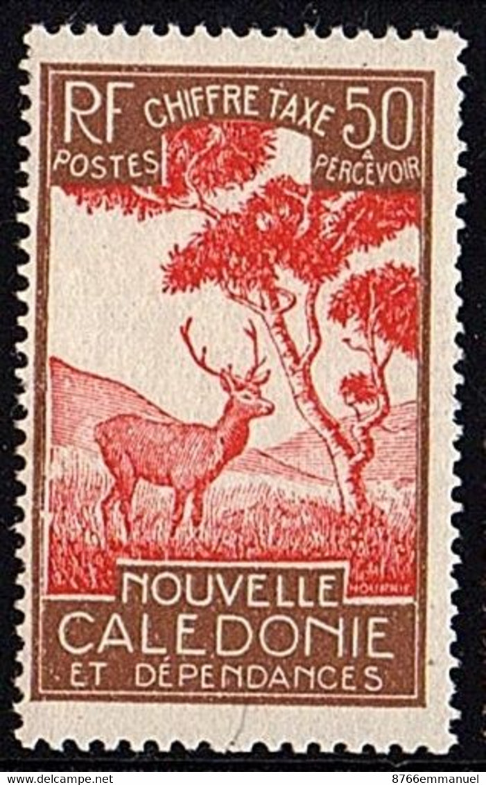 NOUVELLE-CALEDONIE TAXE N°34 N* - Timbres-taxe