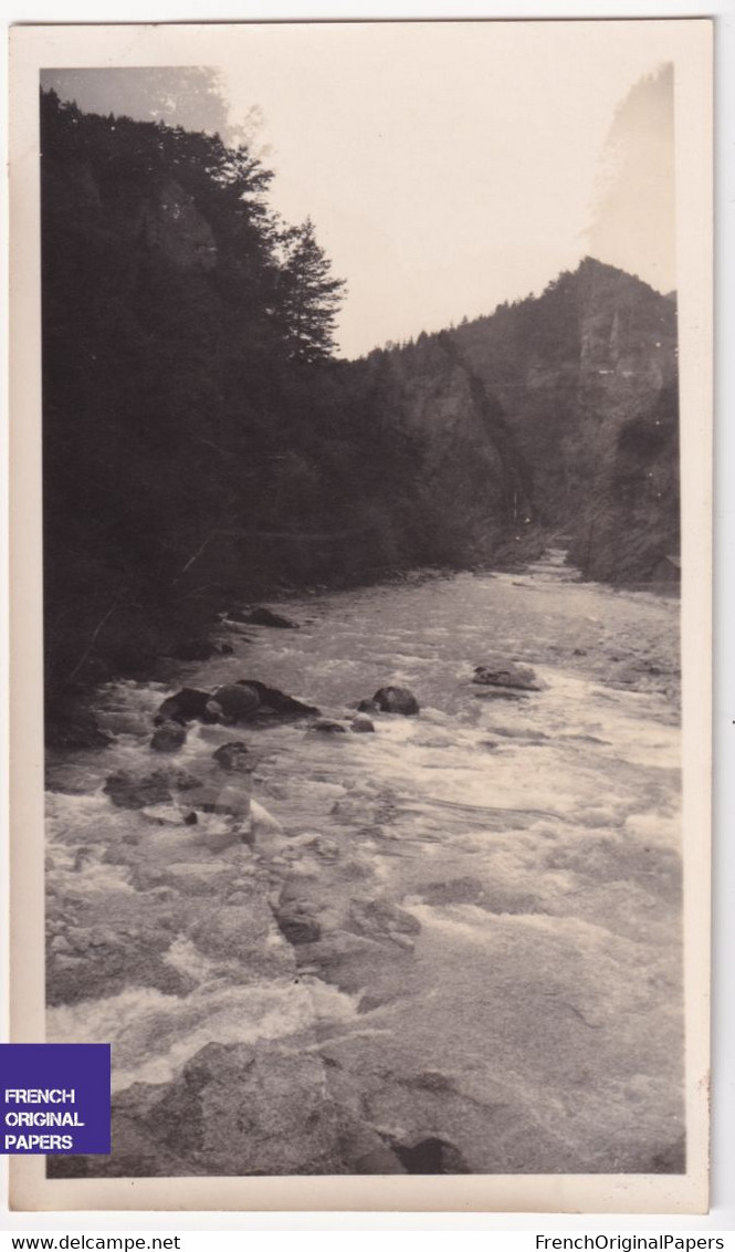 Vallée De La Dranse / Thonon Les Bains - Photo 1933 6,5x11cm Photographie Gorges Pont Du Diable Fontaine Couverte A80-42 - Lugares