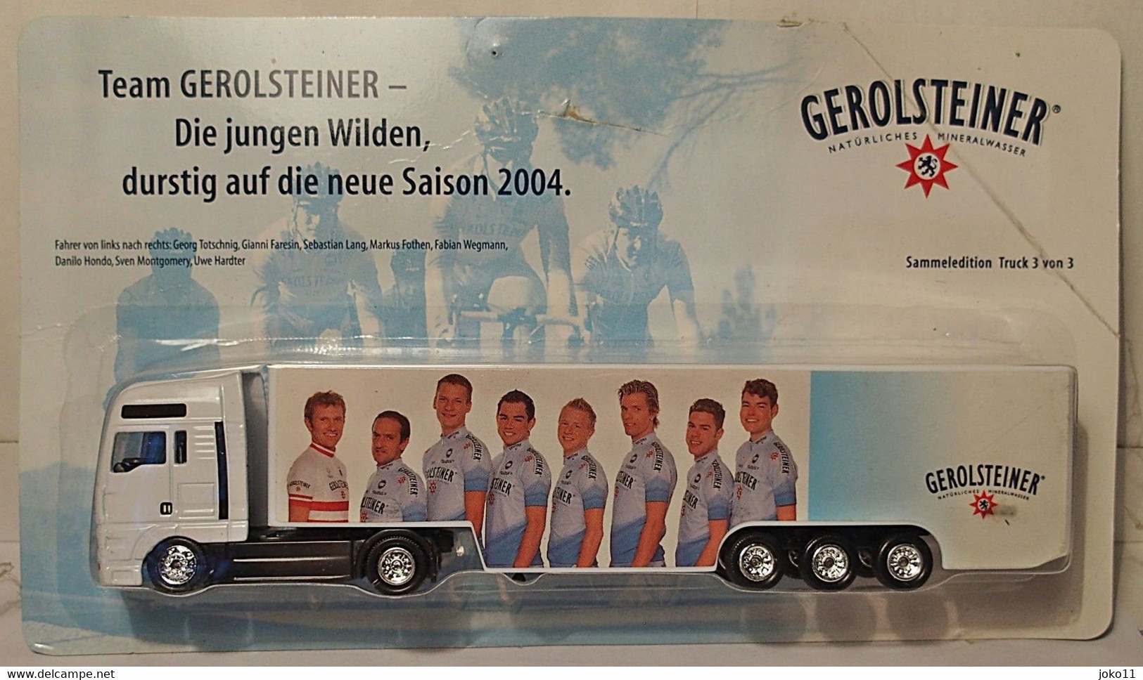 Werbetruck, Der Firma Gerolsteiner Mineralwasser, OVP - Camions