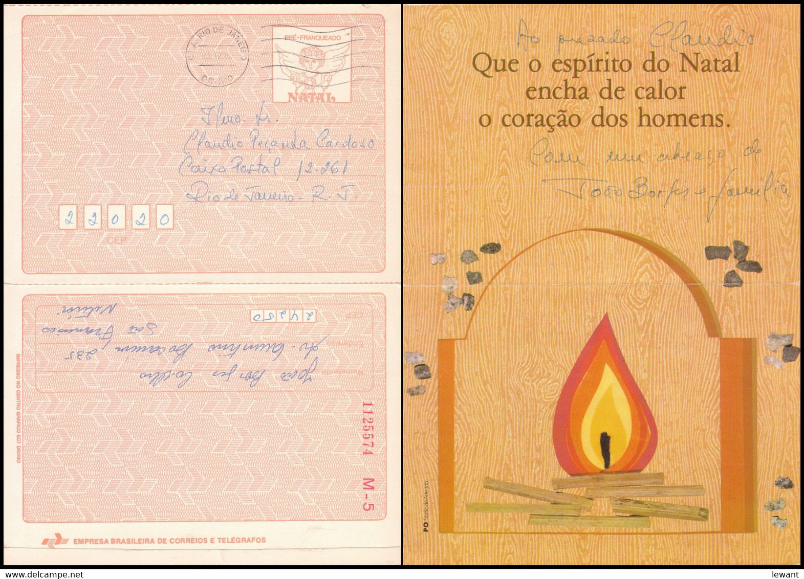 Brasil Telegram - Christmas 2 AnBa - Télégraphes