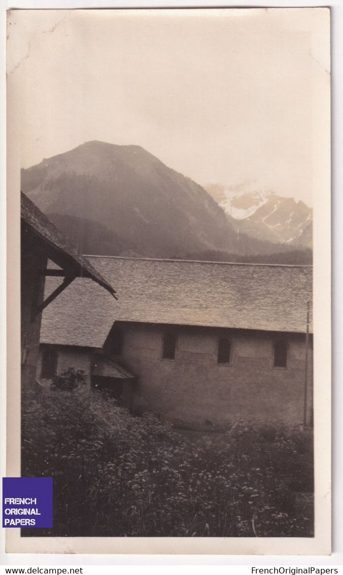 Promenade à Abondance - Photo 1933 6,5x11cm Photographie Vacances A80-50 - Lugares