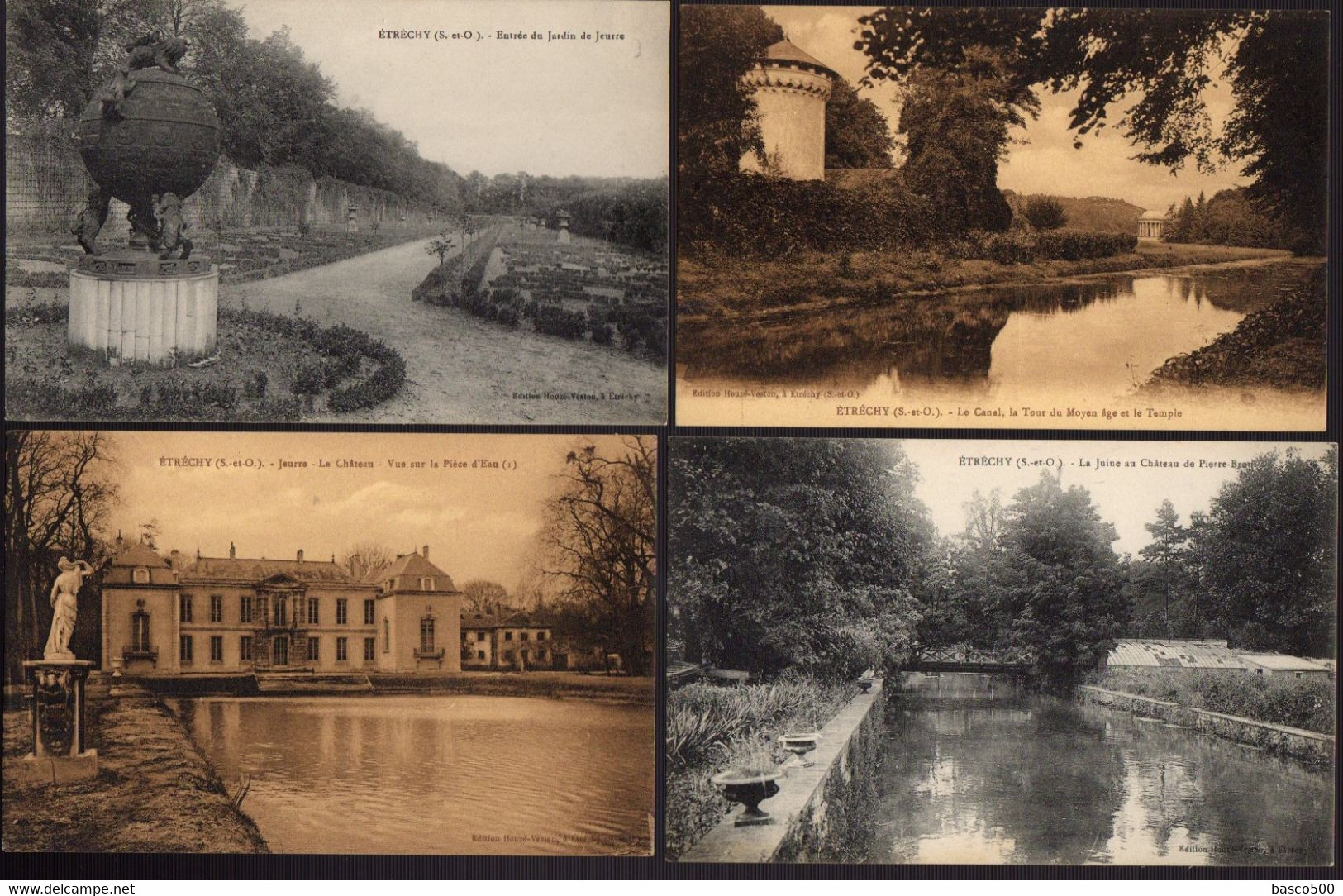 ETRECHY - 8 Cartes CHATEAU JARDIN EGLISE Et Divers - Etrechy