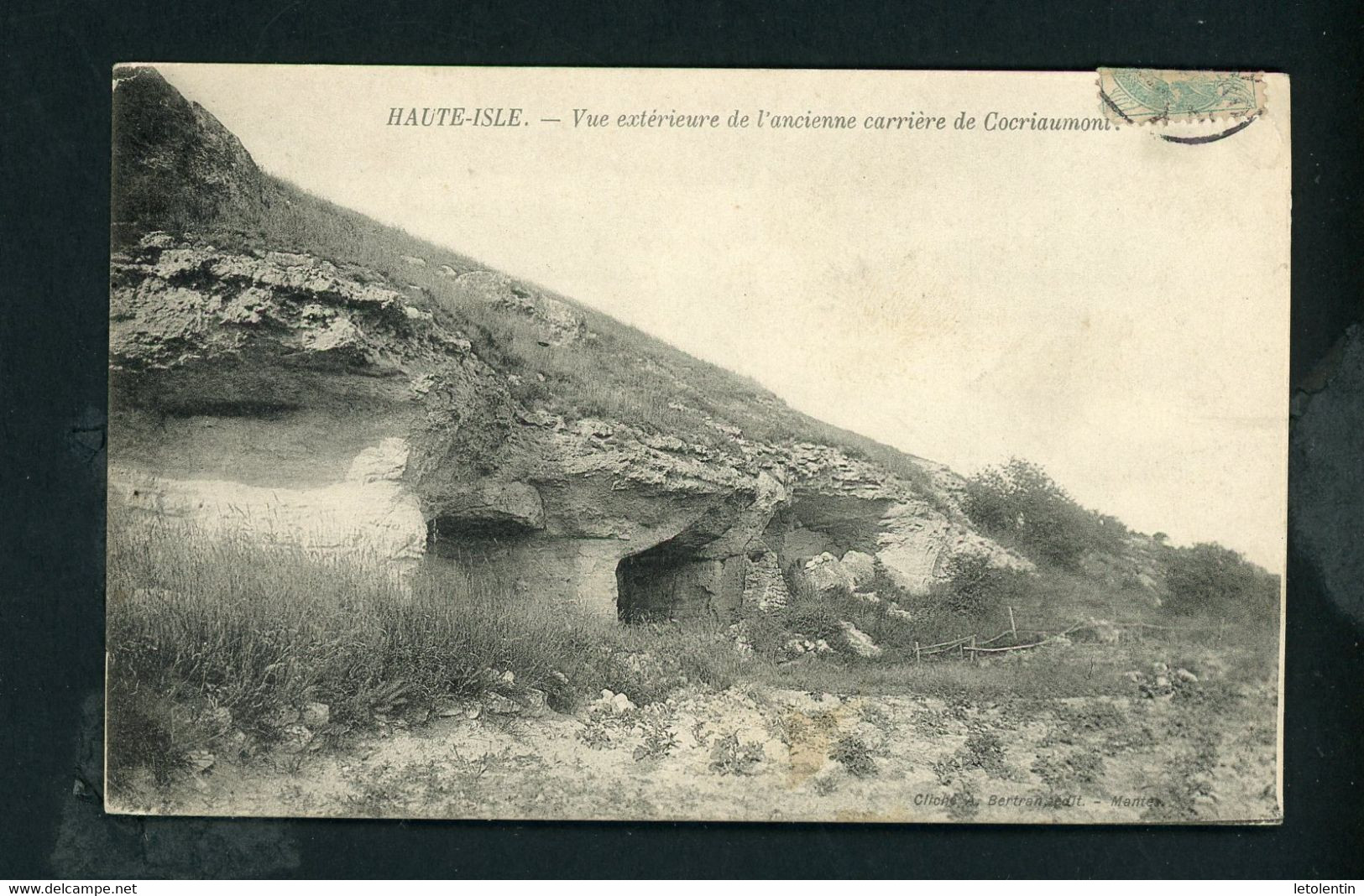 CPA - 95 - HAUTE-ISLE - VUE EXTERIEURE DE L'ANCIENNE CARRIÈRE DE COCRIAUMONT - Haute-Isle