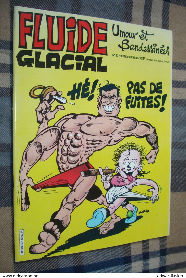 FLUIDE GLACIAL N°87 - Septembre 1983 - Couverture GOTLIB - Bidochons, Carmen Cru, Etc - Fluide Glacial