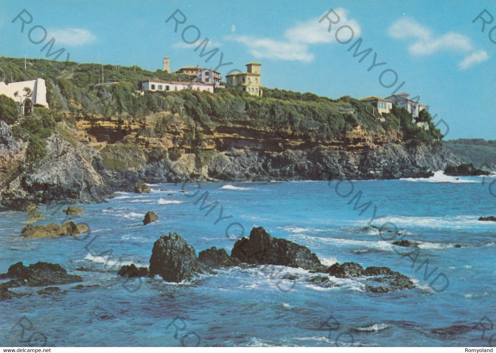 CARTOLINA  CASTIGLIONCELLO,LIVORNO,TOSCANA,BUCA DEI CORVI,MARE,ESTATE,BARCHE,VACANZA,SPIAGGIA,VIAGGIATA 1984 - Livorno