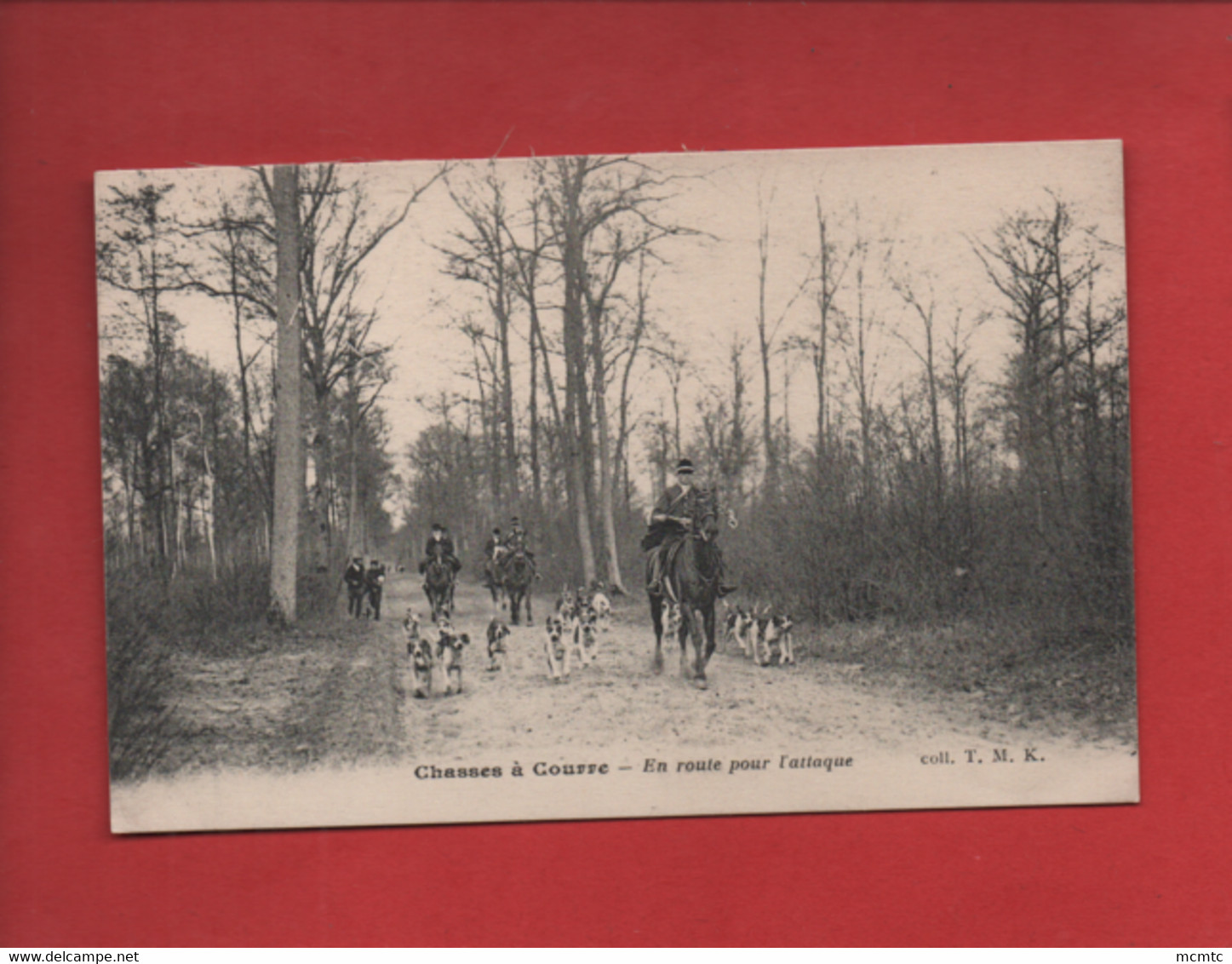 CPA -  Chasses  à Courre - En Route Pour L'attaque   -(chasse à Courre ) - Hunting