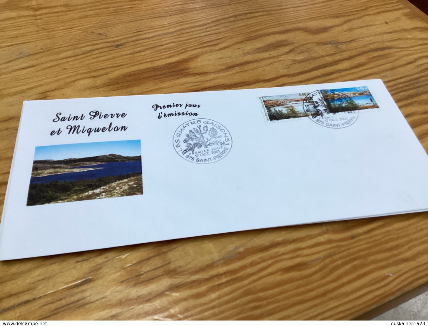 Enveloppe 1er Jour Saint-pierre Et Miquelon Les 4 Saisons 2002 - Used Stamps