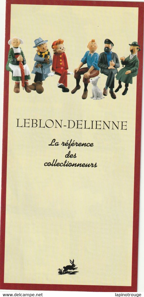 Dépliant Leblon-Delienne Hergé Tintin Spirou Astérix... - Altri & Non Classificati