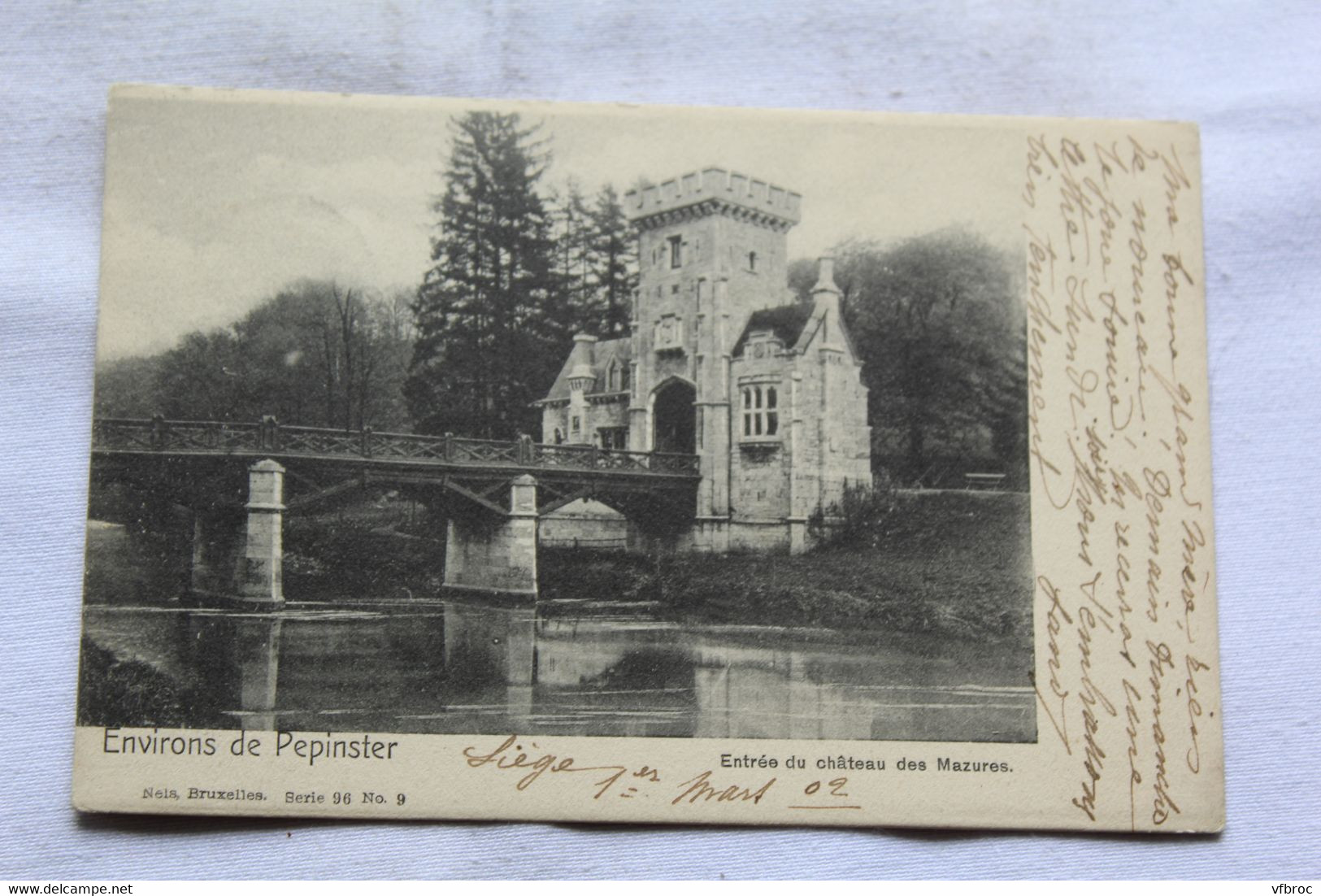 J809, Cpa 1902, Entrée Du Château Des Mazures, Environs De Pepinster, Belgique - Pepinster