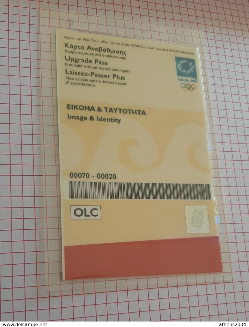 Athens 2004 Olympic Games - Accreditation (Image & Identity) OLC - Apparel, Souvenirs & Other