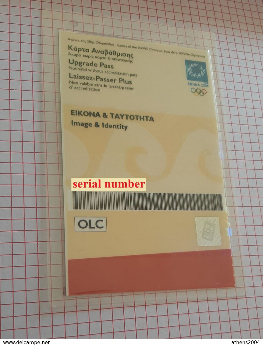 Athens 2004 Olympic Games - Accreditation (Image & Identity) OLC - Bekleidung, Souvenirs Und Sonstige