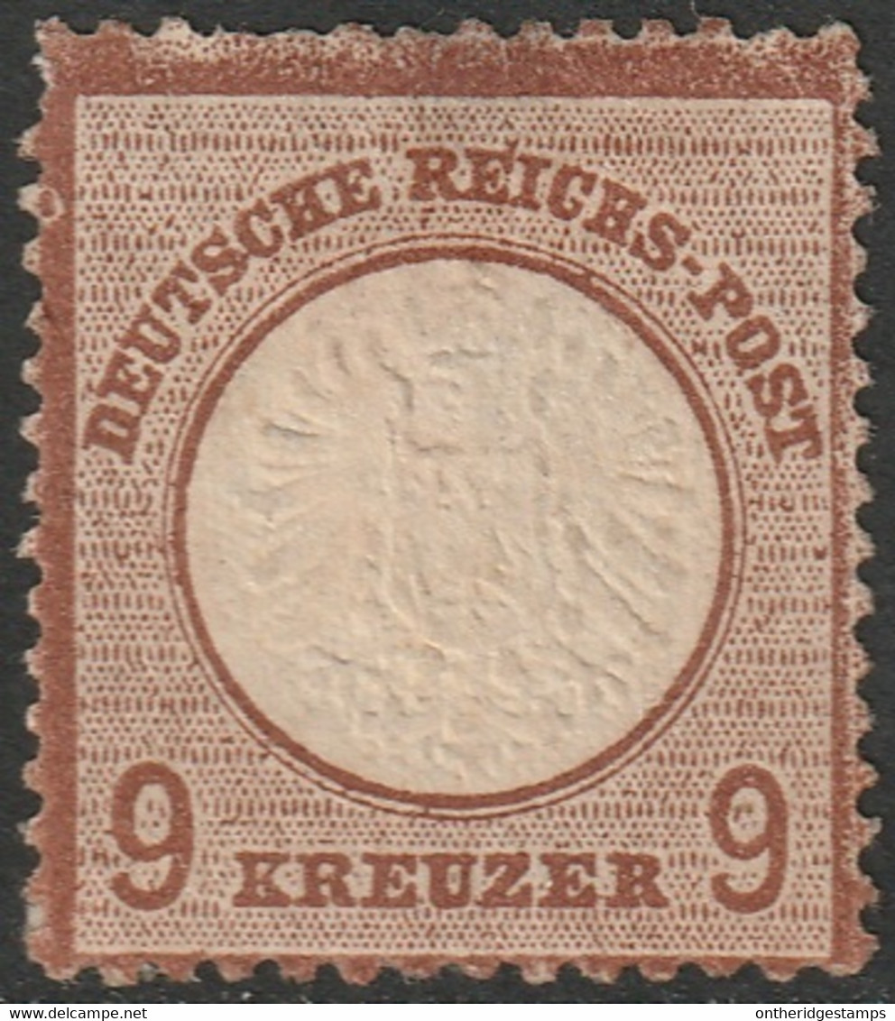 Germany 1872 Sc 25a Mi 27b MH* Partial Gum With APS Certificate Condition As In Cert - Neufs