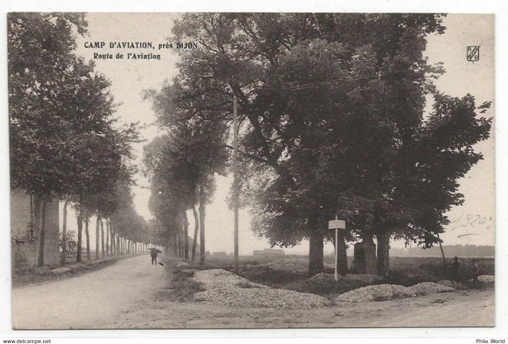 AERONAUTIQUE AVIATION CPA WW1 Camp Près DIJON Route 21 Côte D' Or FRANCE - 1. Weltkrieg 1914-1918