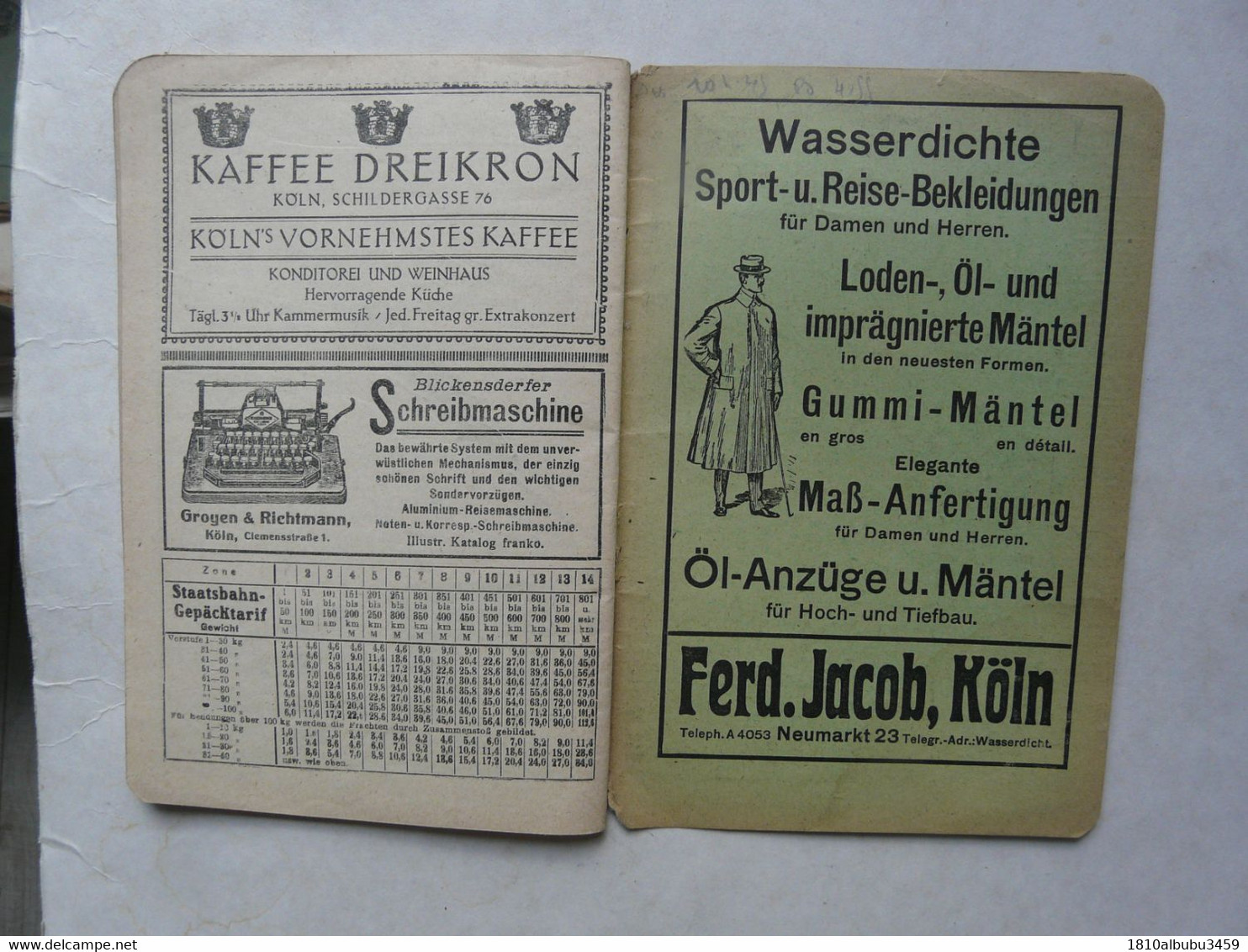 FAHRPLAN M. DUMONT SCHAUBERG 1920-1921 - Germania