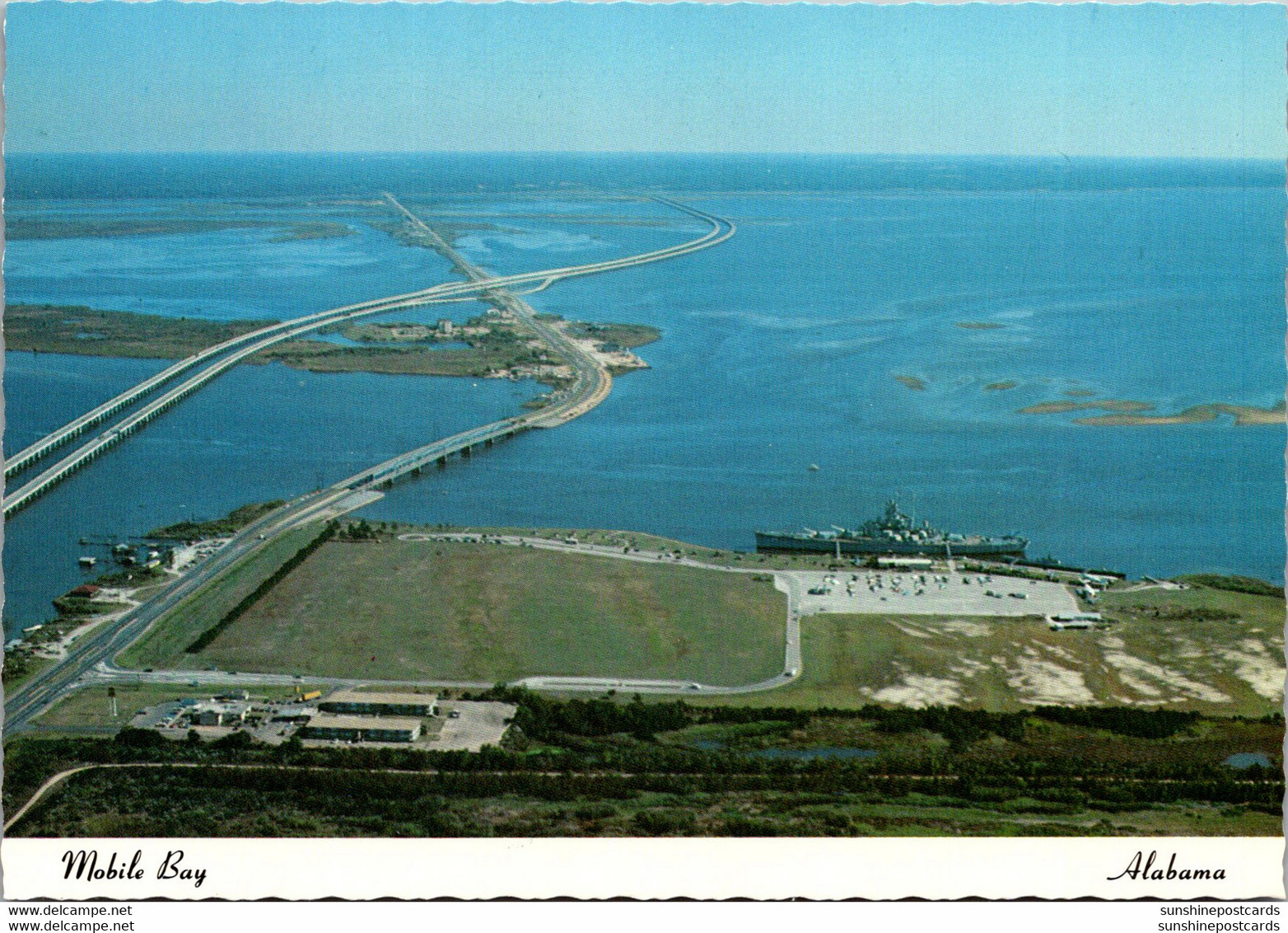 Alabama Mobile Bay Where I-10 Crosses The Bay Of Mobile - Mobile