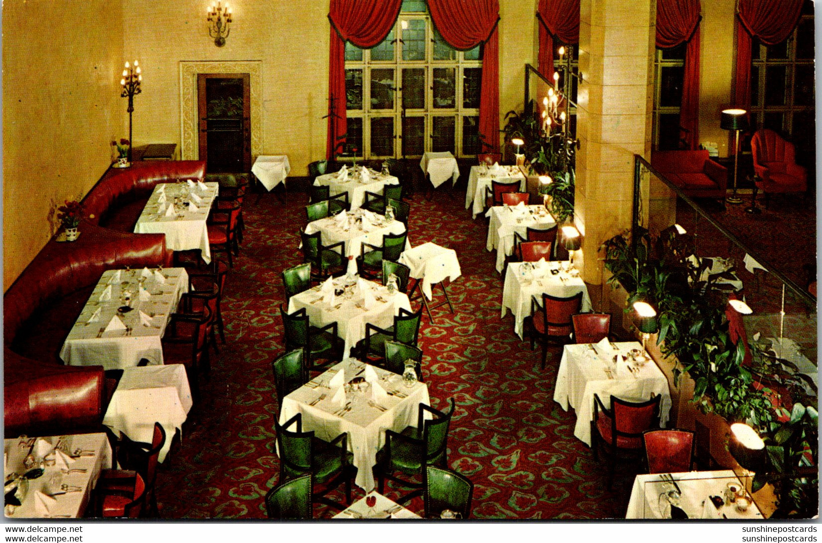 Arkansas Little Rock Albert Pike Hotel View Of Lobby Dining Room - Little Rock