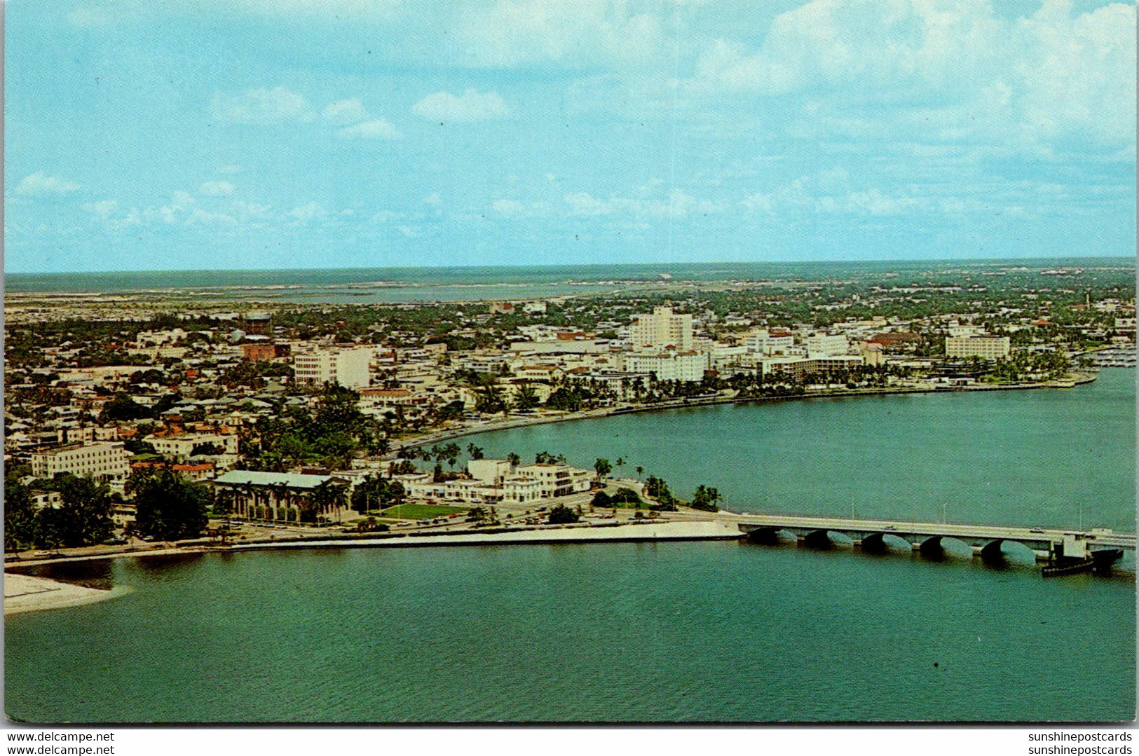 Florida West Palm Beach Skyline Along Lake Worth - West Palm Beach