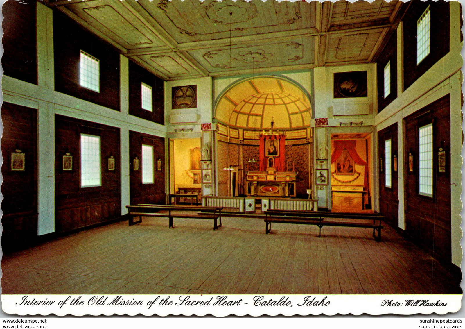 Idaho Cataldo Interior Of The Old Mission Of The Sacred Heart - Autres & Non Classés