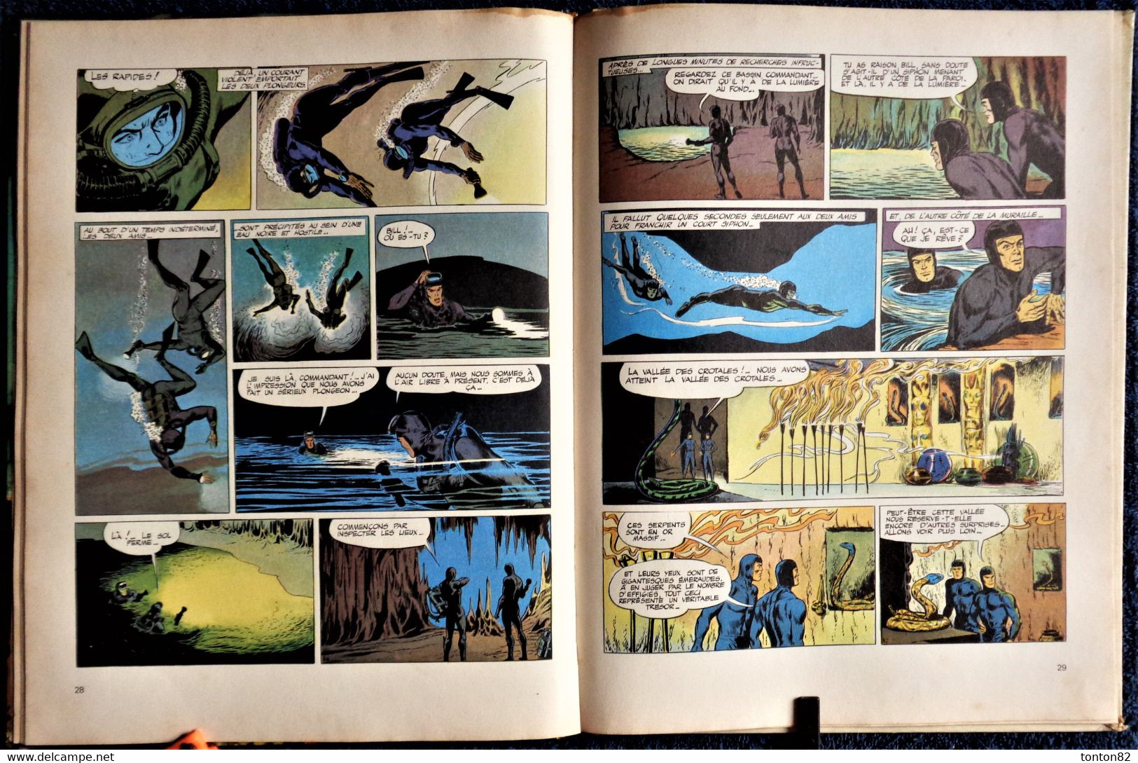 Vernes / Forton - BOB MORANE - La Vallée des crotales - Dargaud - ( 1970 ) .