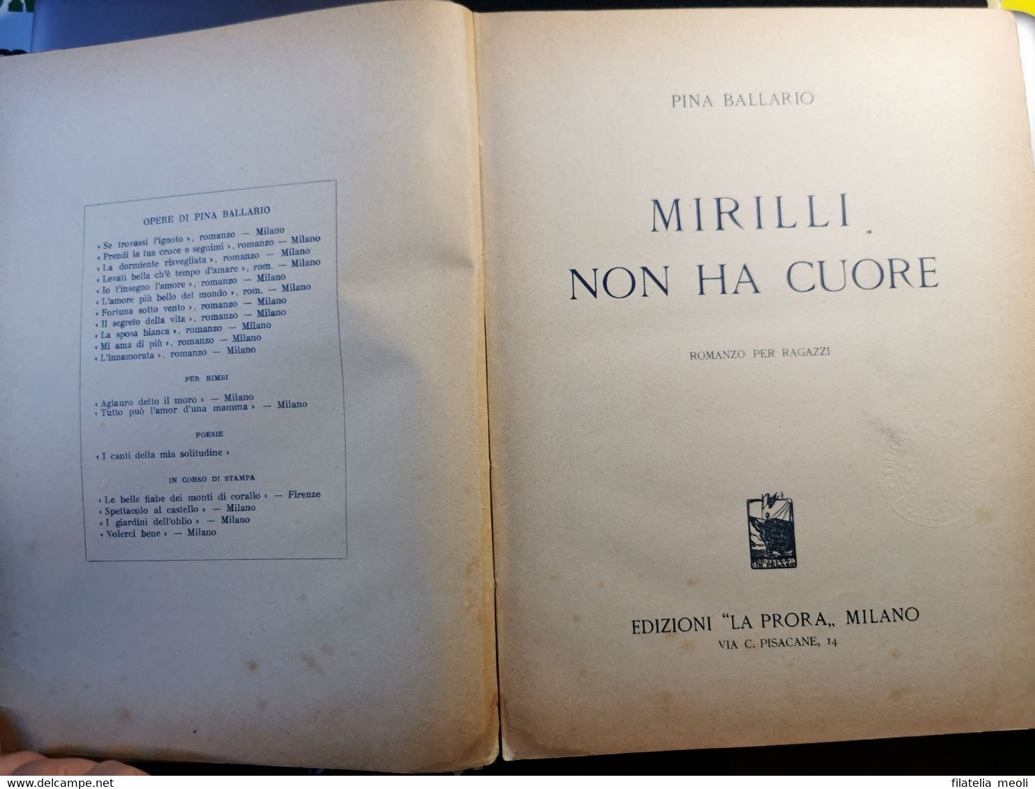 MIRILLI NON HA CUORE PINA BALLARIO - Enfants Et Adolescents