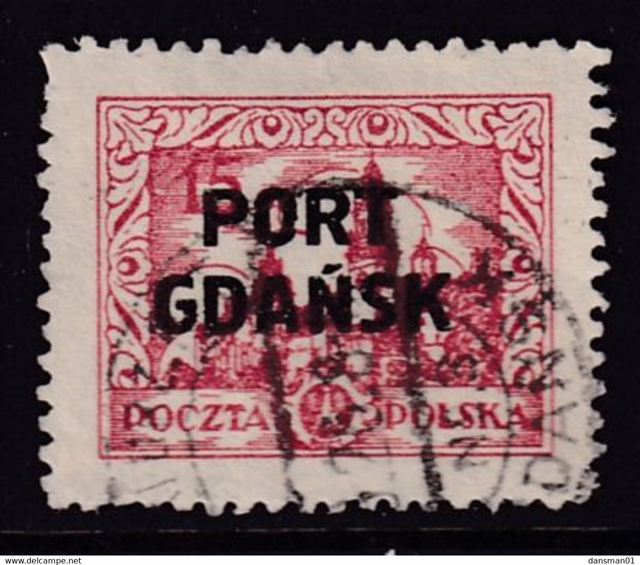 Port Gdansk 1926 Fi 14a Used Type I - Besatzungszeit