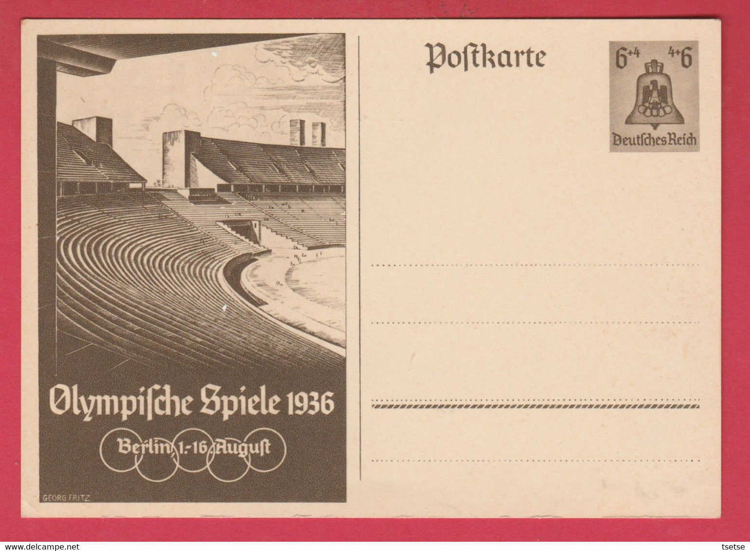 Troisième Reich /  Drittes Reich  - Olymische Spiele 1936 / Berlin 1-16 August - 100 % Original ( Verso Zien ) - Weltkrieg 1939-45