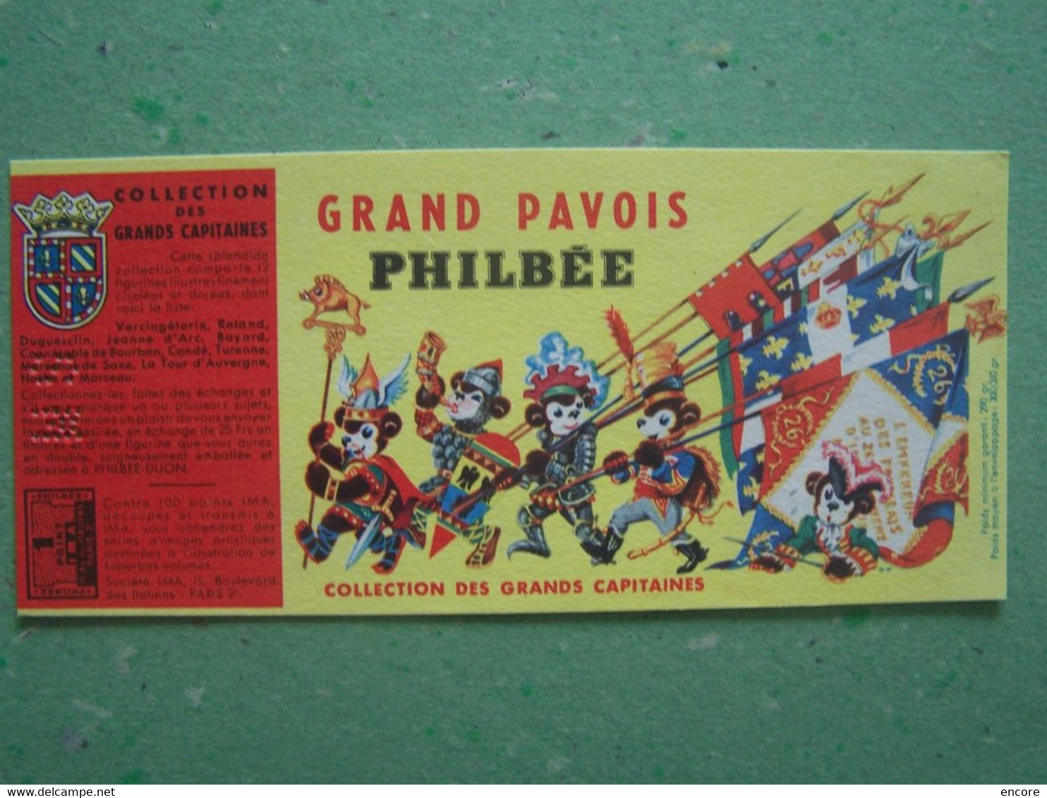 BUVARD. PUBLICITE "PAIN D'EPICES PHILBEE". COLLECTION DES GRTANDS CAPITAINES. 100_6961TRC"a" - Honigkuchen-Lebkuchen