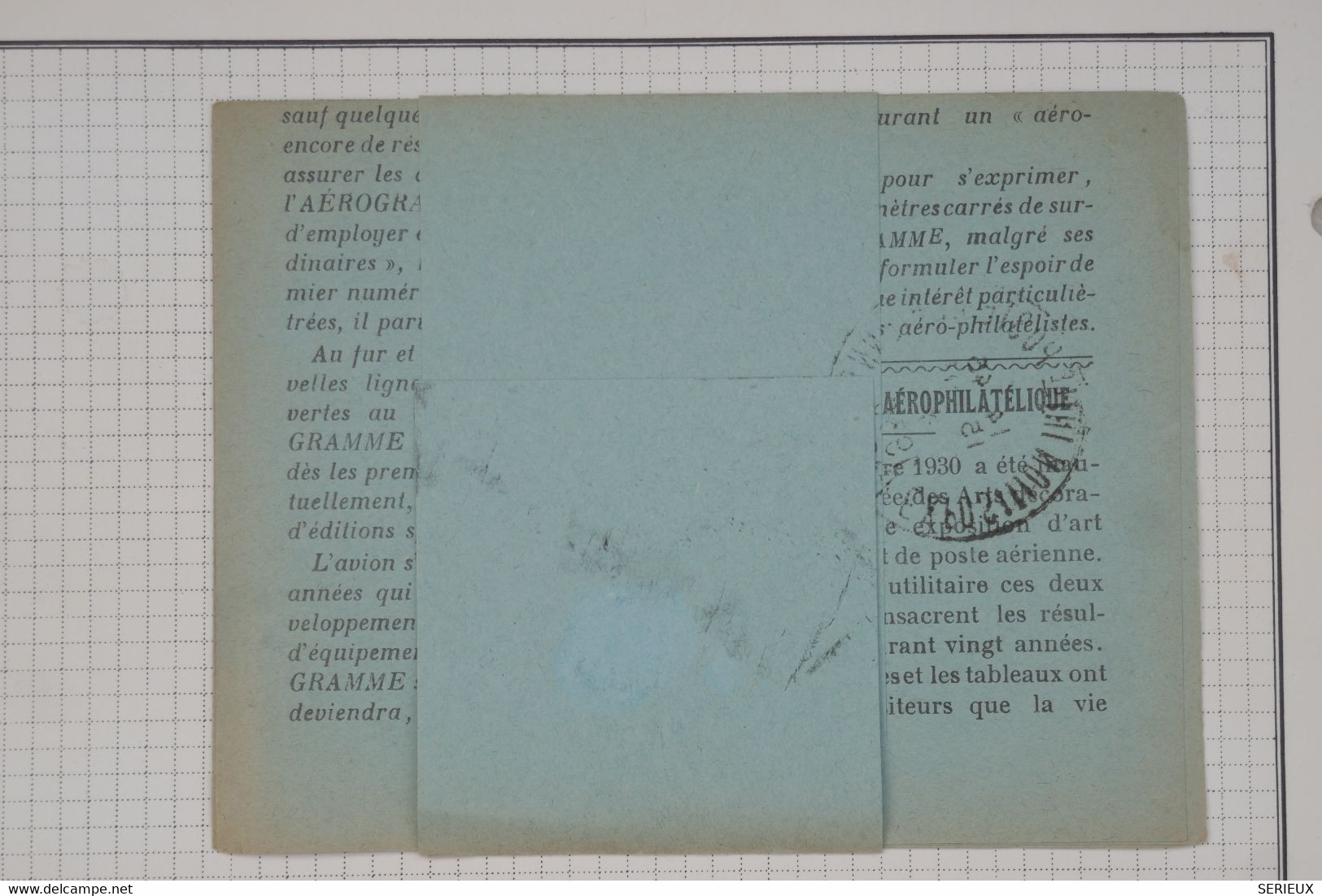 BC8 FRANCE PAIRE SUR LETTRE L AEROGRAME N°1 RARE 1950 PARIS +AERIEN+   +SURCHARGES +AFFRANC. PLAISANT - 1927-1959 Lettres & Documents