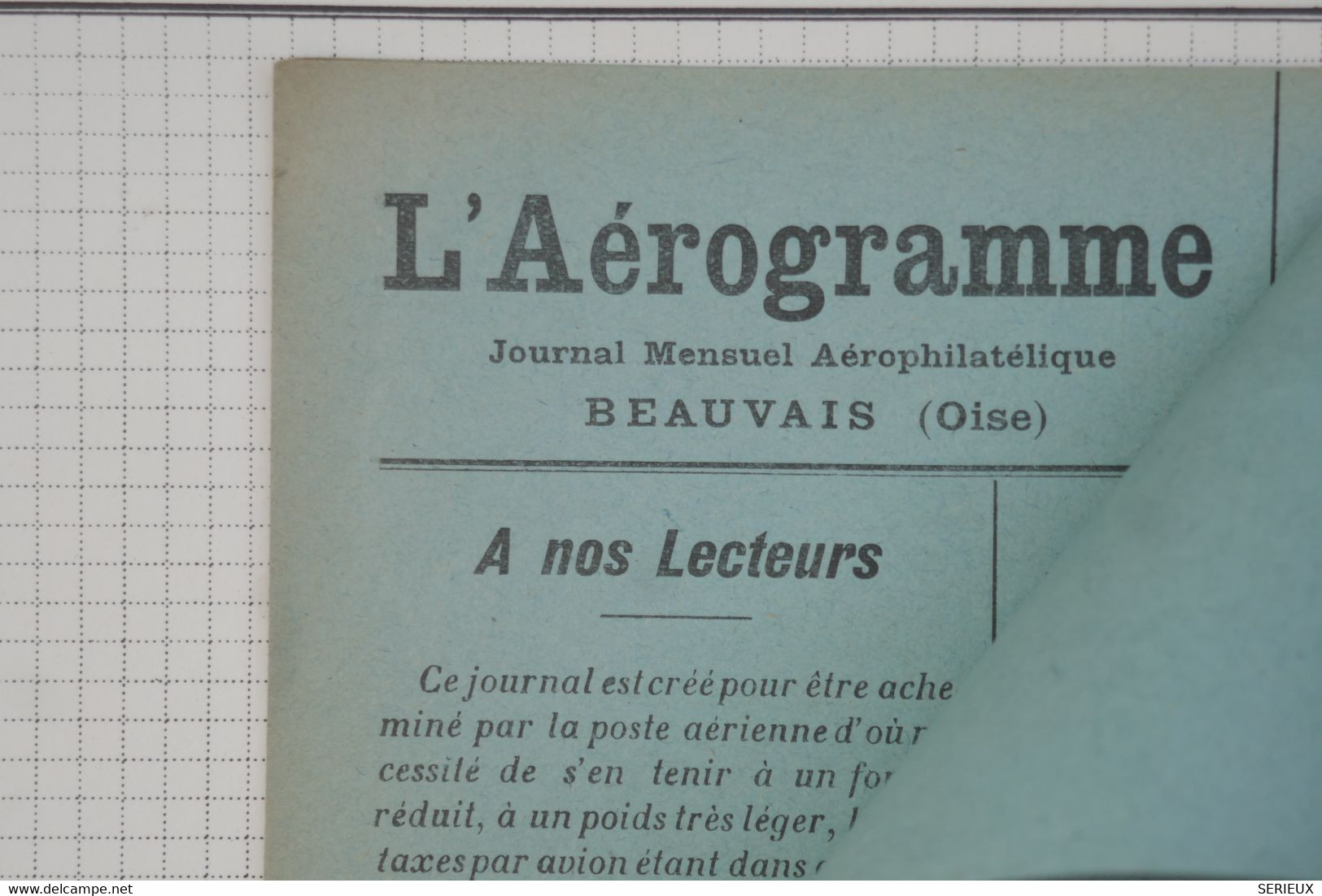 BC8 FRANCE PAIRE SUR LETTRE L AEROGRAME N°1 RARE 1950 PARIS +AERIEN+   +SURCHARGES +AFFRANC. PLAISANT - 1927-1959 Lettres & Documents