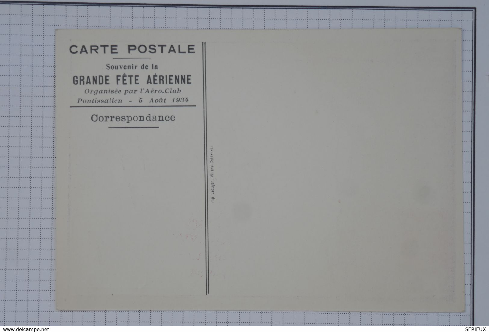 BC8 FRANCE  BELLE CARTE RR 1940  MEETING AVIATION PONTARLIER  ++ - 1927-1959 Lettres & Documents