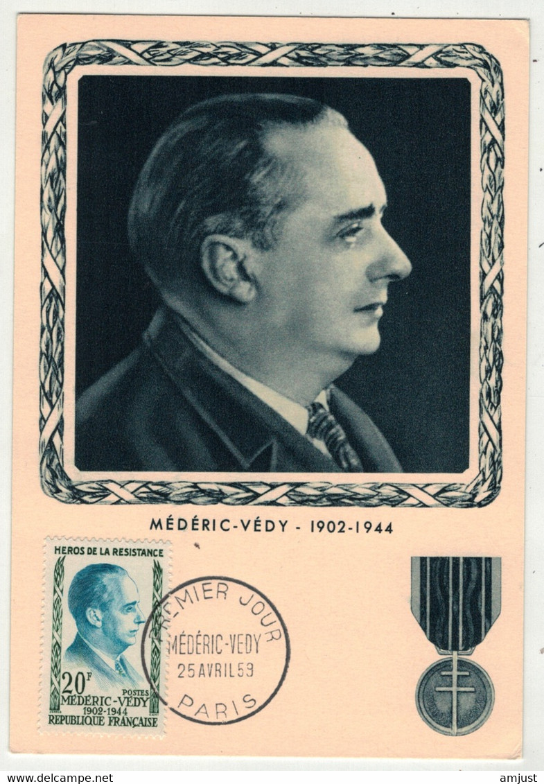 France // Carte Maximum // 1950-1959 // Médéric Védy - 1950-1959