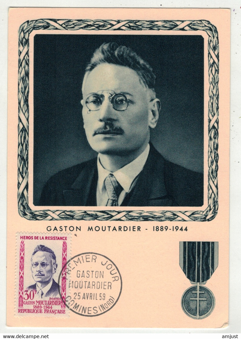 France // Carte Maximum // 1950-1959 // Gaston Moutardier - 1950-1959