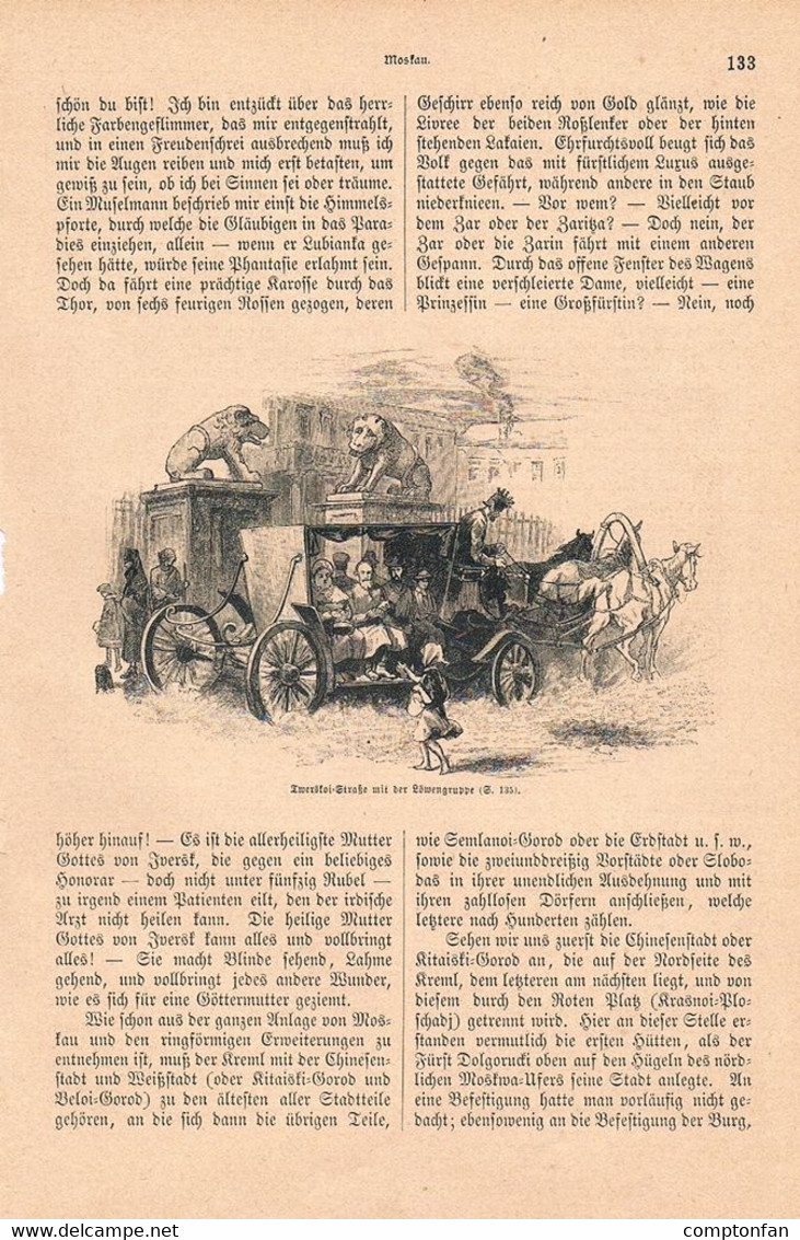 A102 1254 Groß Moskau Kaiserkrönung Kreml Artikel / Bilder 1883 !! - Hedendaagse Politiek