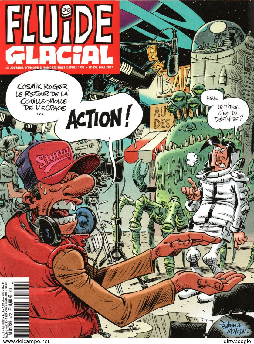 FLUIDE GLACIAL N° 492 - Mai 2017 - Diego ARANEGA - COSMIK ROGER - SALCH - MO/CDM - TITINE - BESSERON - Fluide Glacial