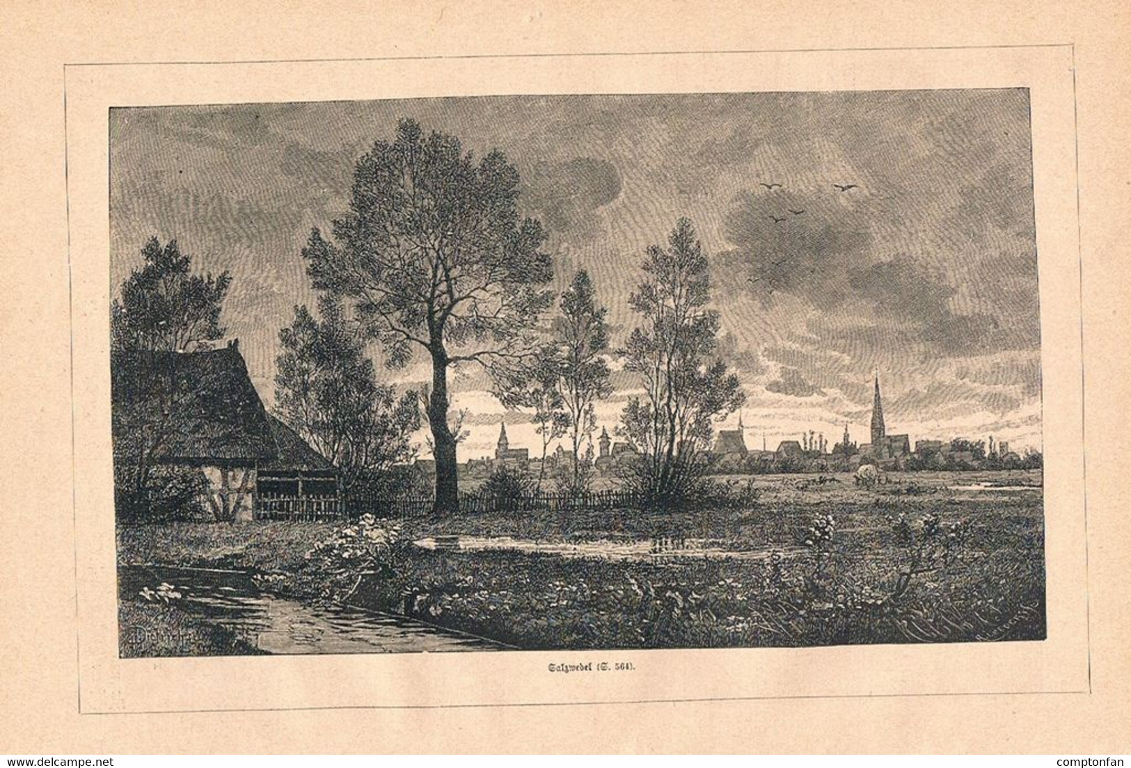 A102 1263 Schwebel Altmark Salzwedel Tangermünde Artikel / Bilder 1883 !! - Altri & Non Classificati