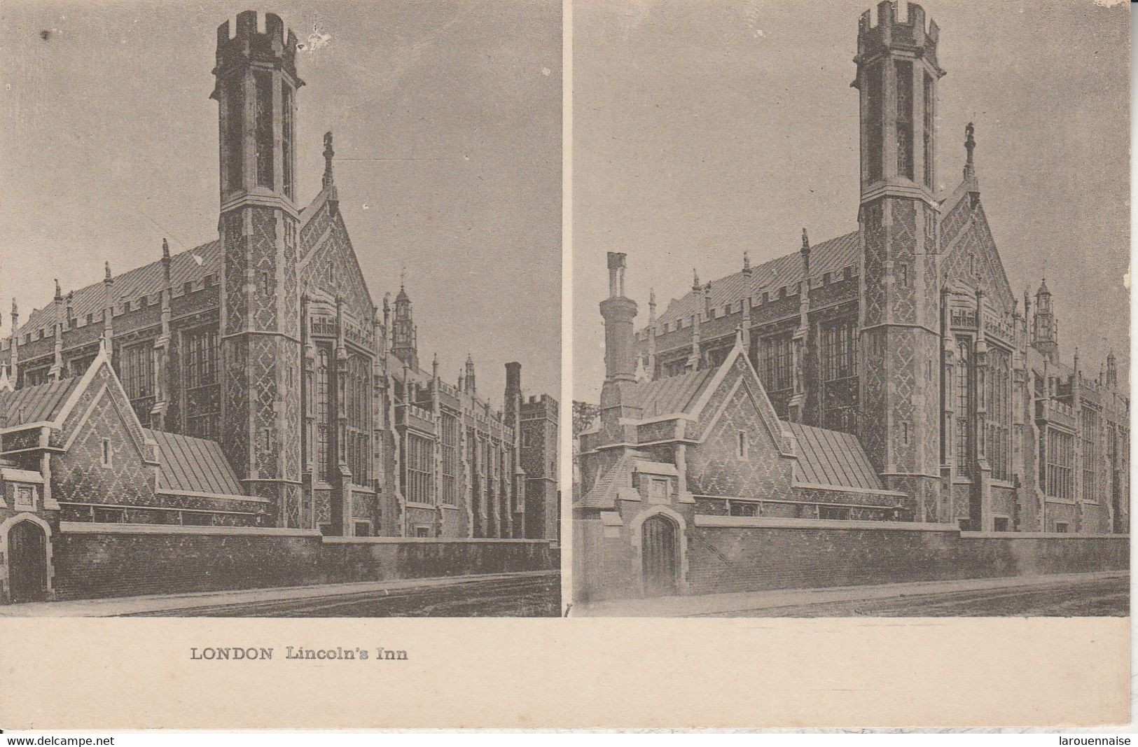 Vue Stéréoscopique - LONDON - Lincoln's Inn - Cartes Stéréoscopiques