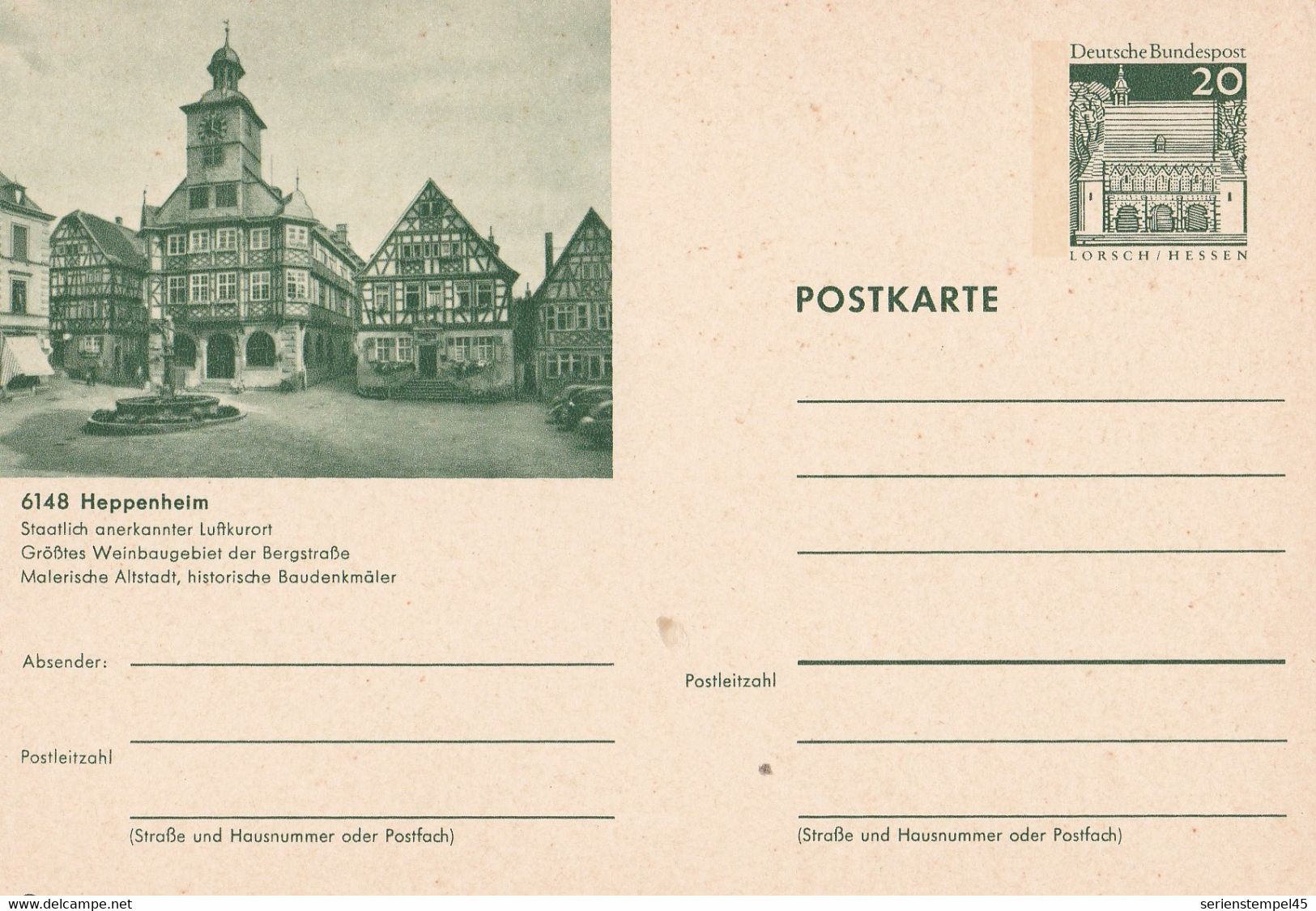 Bildpostkarte Lorsch Hessen Mit Bild 6148 Heppenheim - Heppenheim