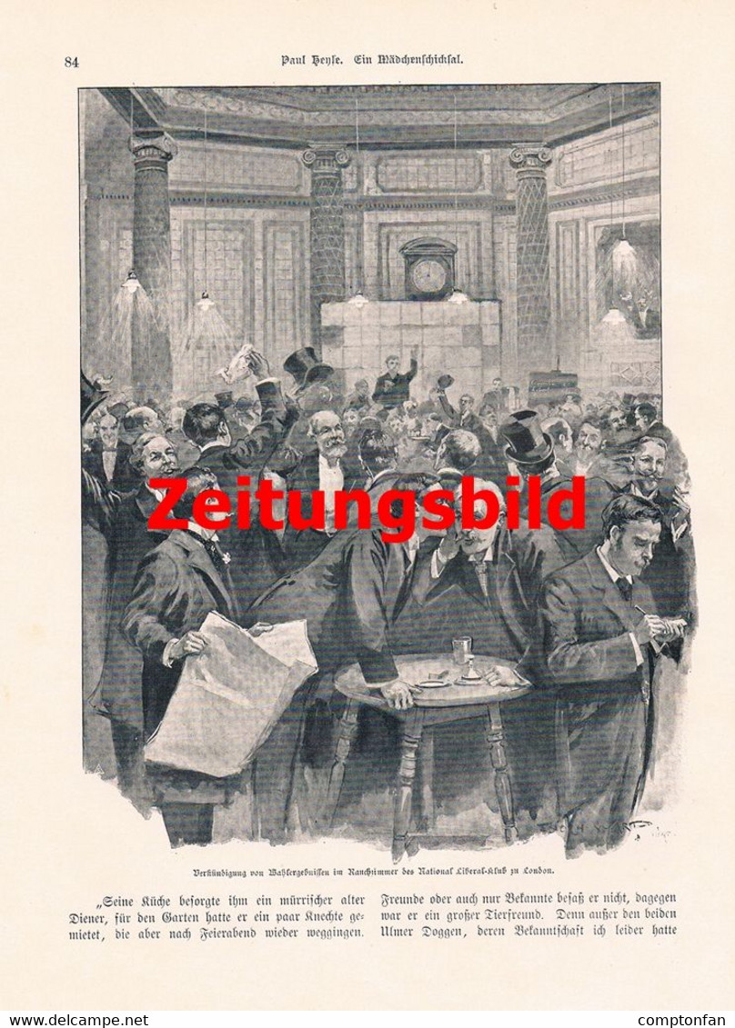 A102 1271 Joseph Forster London Londoner Gentlemen’s Club Artikel / Bilder 1896 !! - Autres & Non Classés