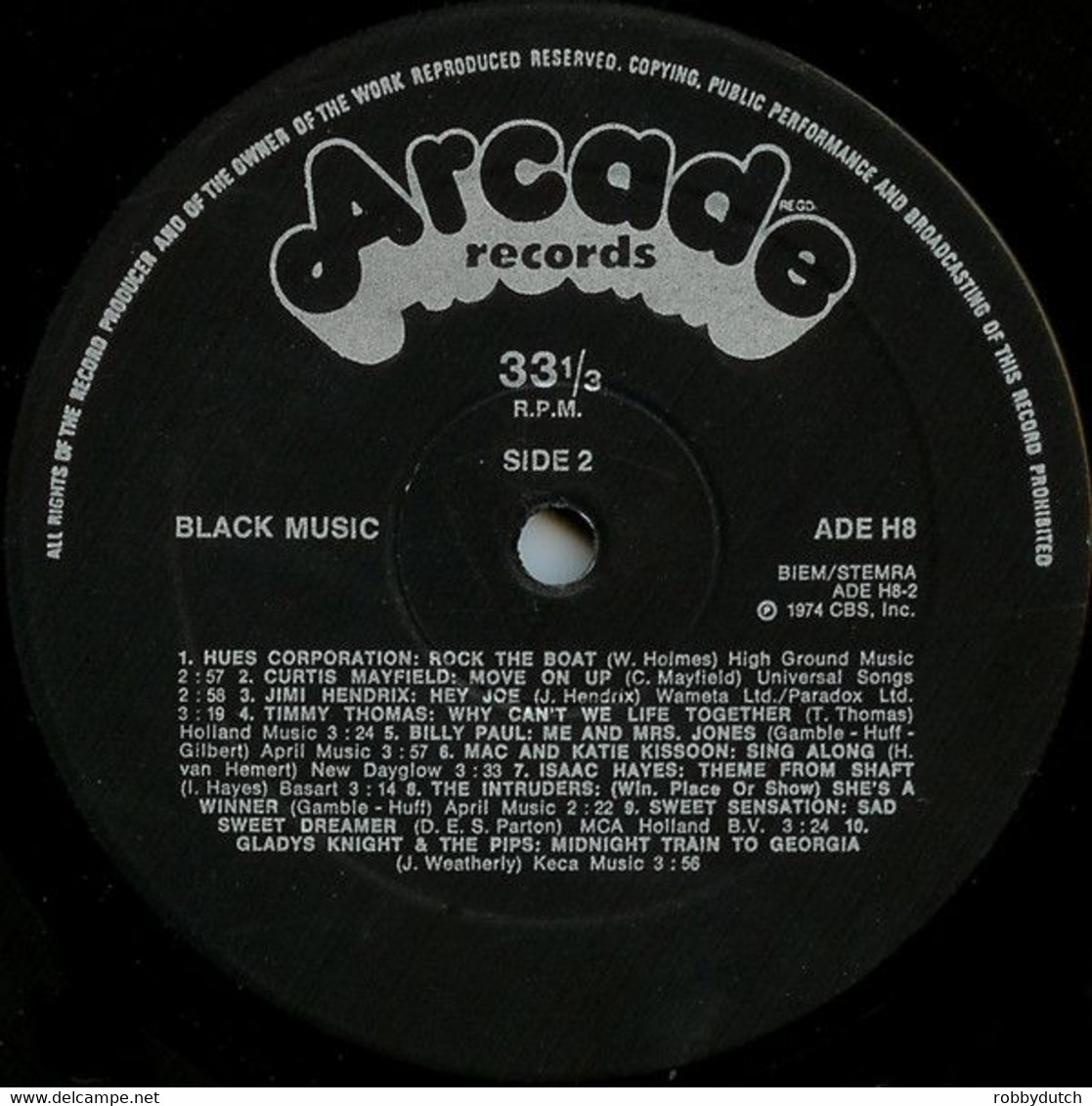 * LP *  BLACK MUSIC - TRAMMPS / JAMES BROWN / THREE DEGREES / ISAAC HAYES / JIMI HENDRIX A.o. - Compilaties