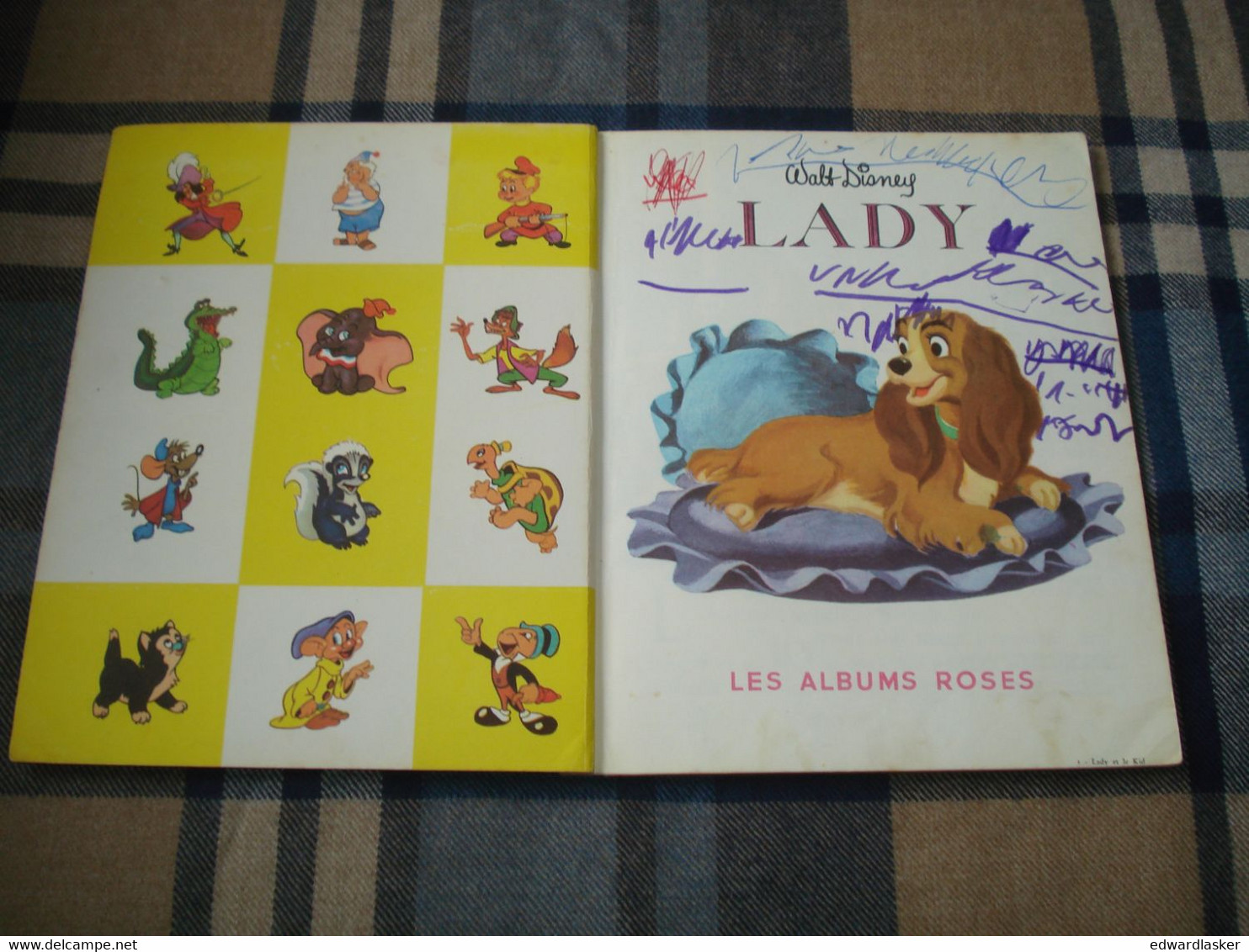 Coll. ALBUMS ROSES : LADY (la Belle Et Le Clochard) //Walt Disney - 1955 [2] - Hachette