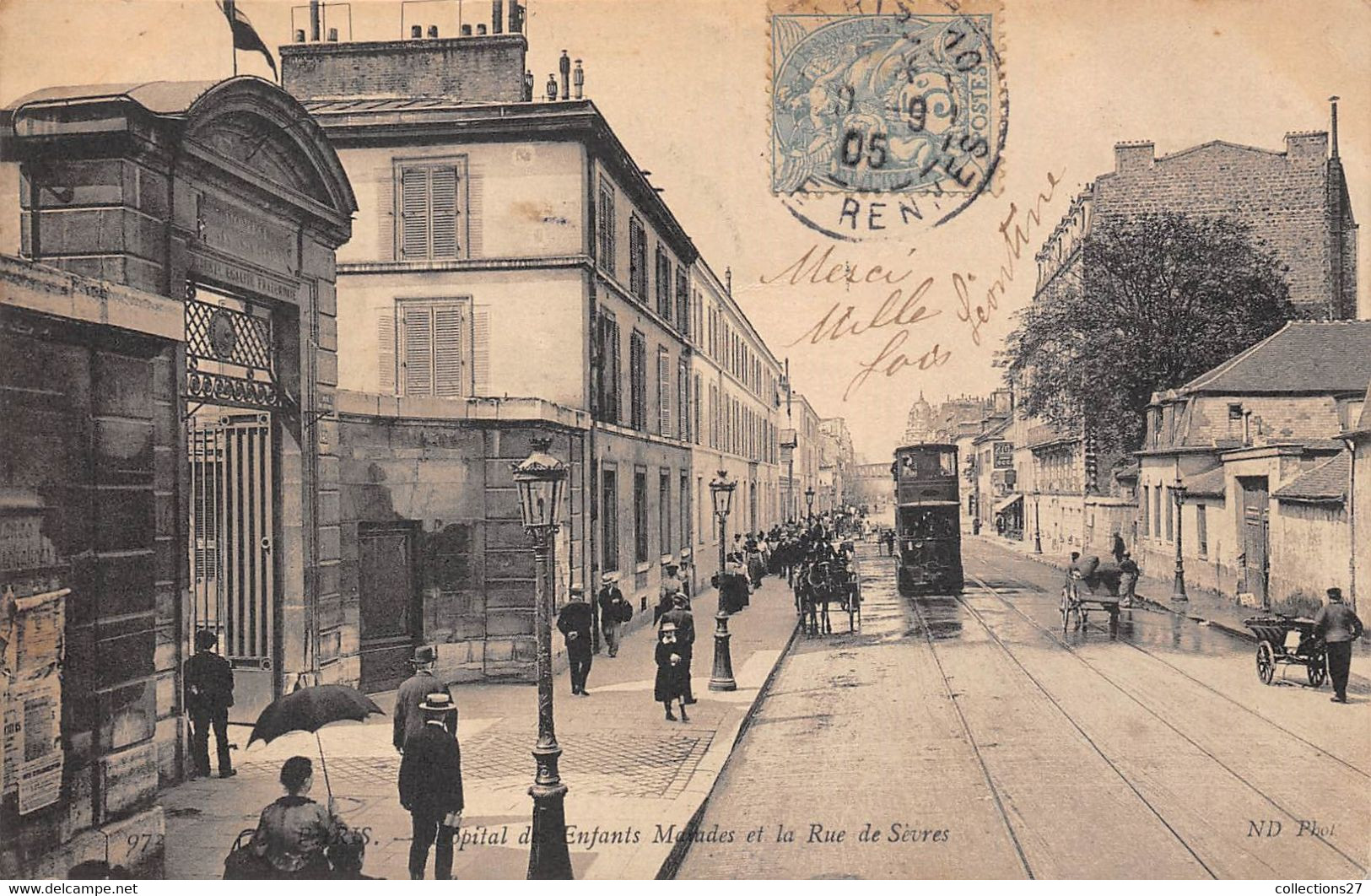 PARIS-75015-HÔPITAL DES ENFANTS MALADES ET LE RUE DE SEVRES - Paris (15)