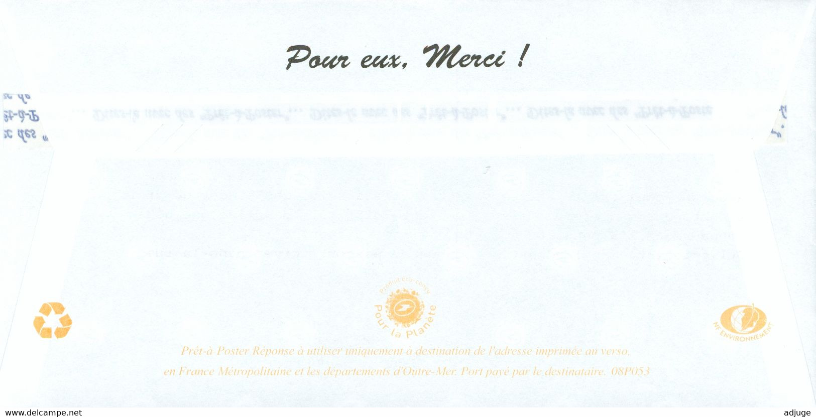 POSTRÉPONSE - Fondation Abbé Pierre -  Réf. 08P053 **SUP*** 2 Scan - Prêts-à-poster: Réponse