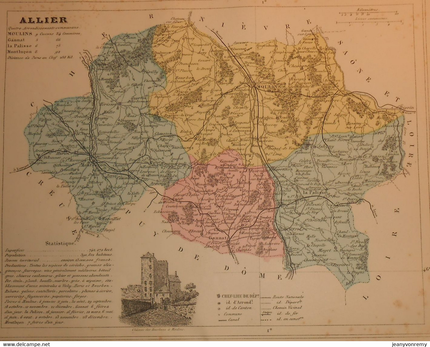 Département De L'Allier. 1896 - Auvergne