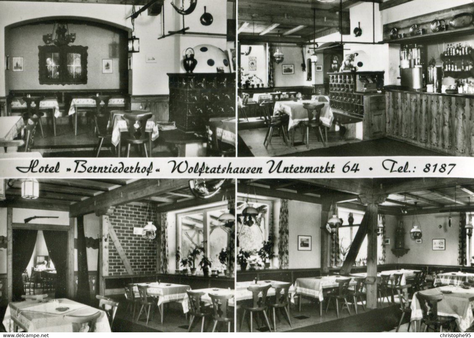 Allemagne .n° 24880. Wolfratshausen Untermark . Hotel Bernriederhof. Interieur. Carte Postale Photo. Cpsm. - Wolfratshausen