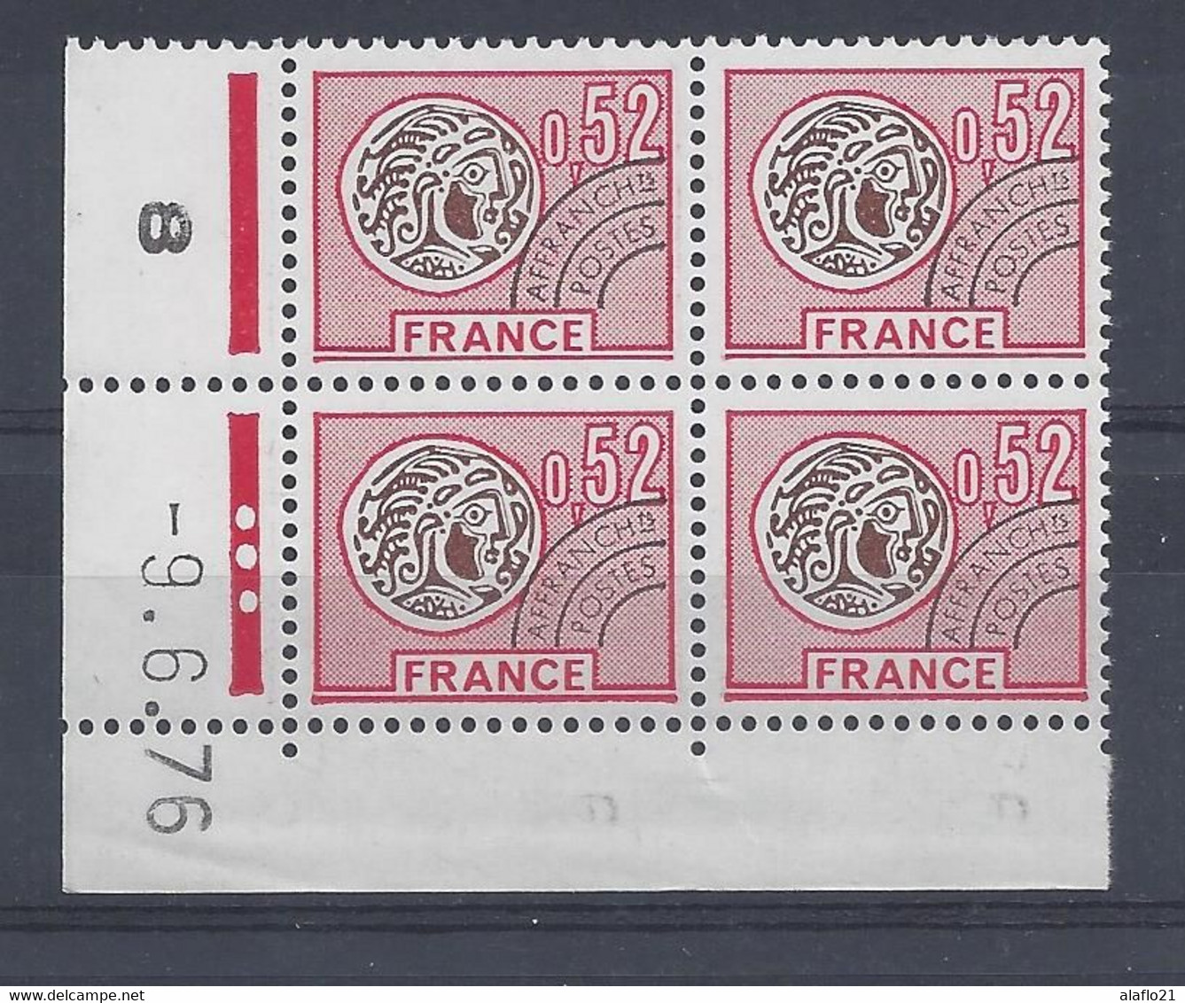 PREOBLITERE N° 139 - Bloc De 4 COIN DATE - NEUF SANS CHARNIERE - 9/6/76 - Préoblitérés