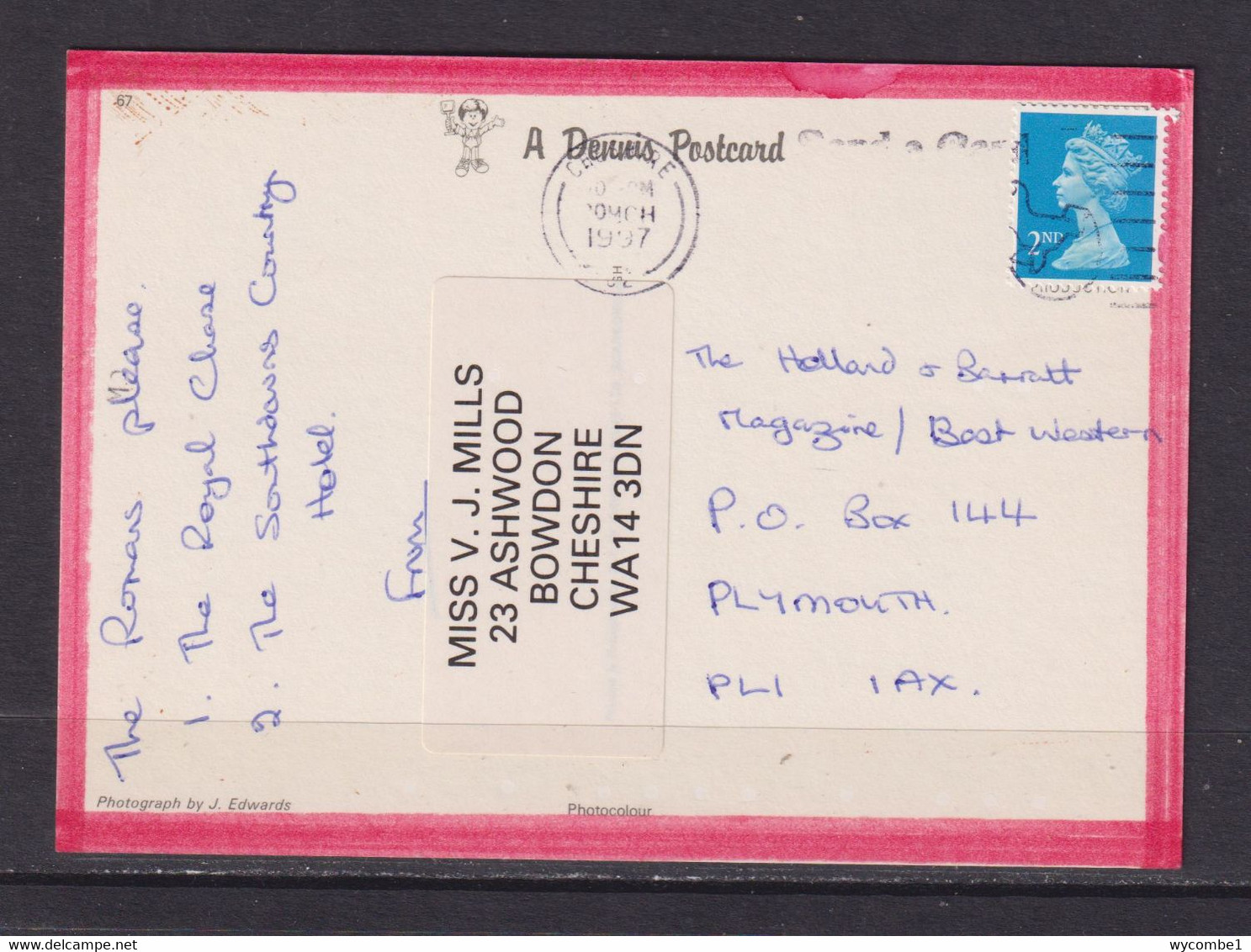 WALES - Aberdyfi Used Postcard As Scans - Cardiganshire