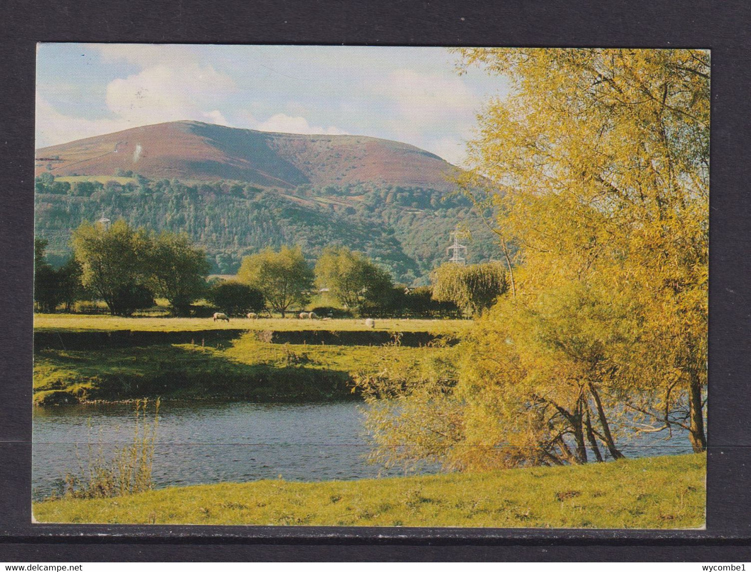 WALES - Abergavenny Blorenge And River Usk Used Postcard As Scans - Monmouthshire